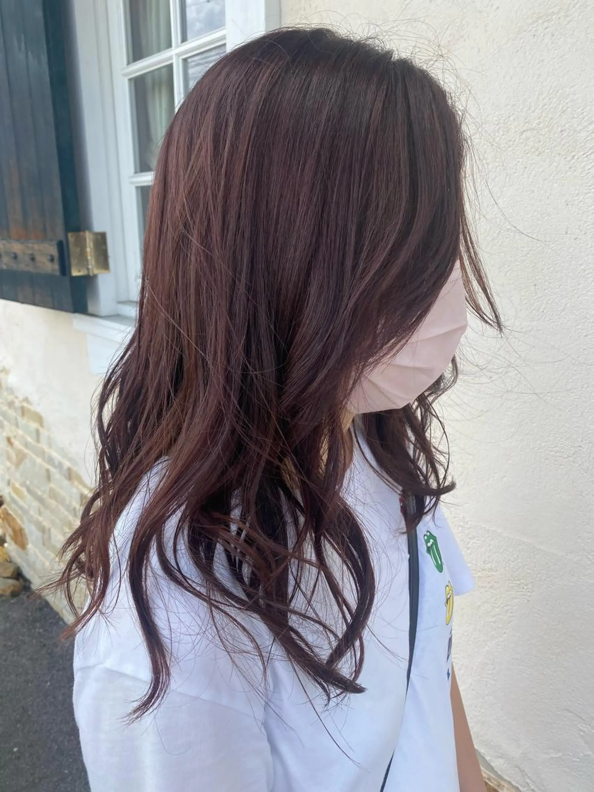 ロング カラー ヘアアレンジ ベージュカラー ピンクカラー ピンクベージュ ヘアカラー TJ天気予報5mm 森　瑞希のヘアスタイル