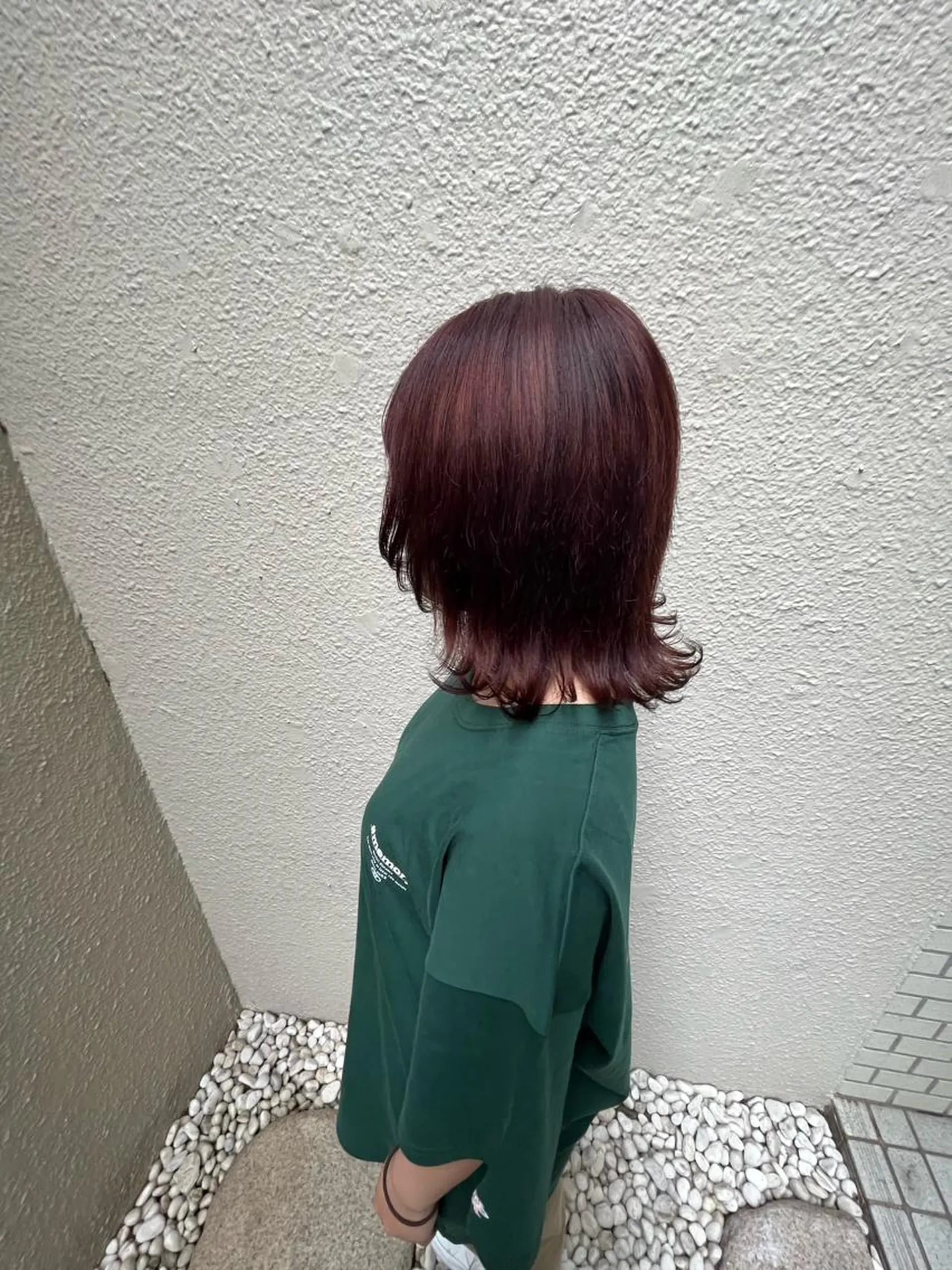 カラー レッドカラー 🐰FERIA 北千里 🐰のヘアスタイル