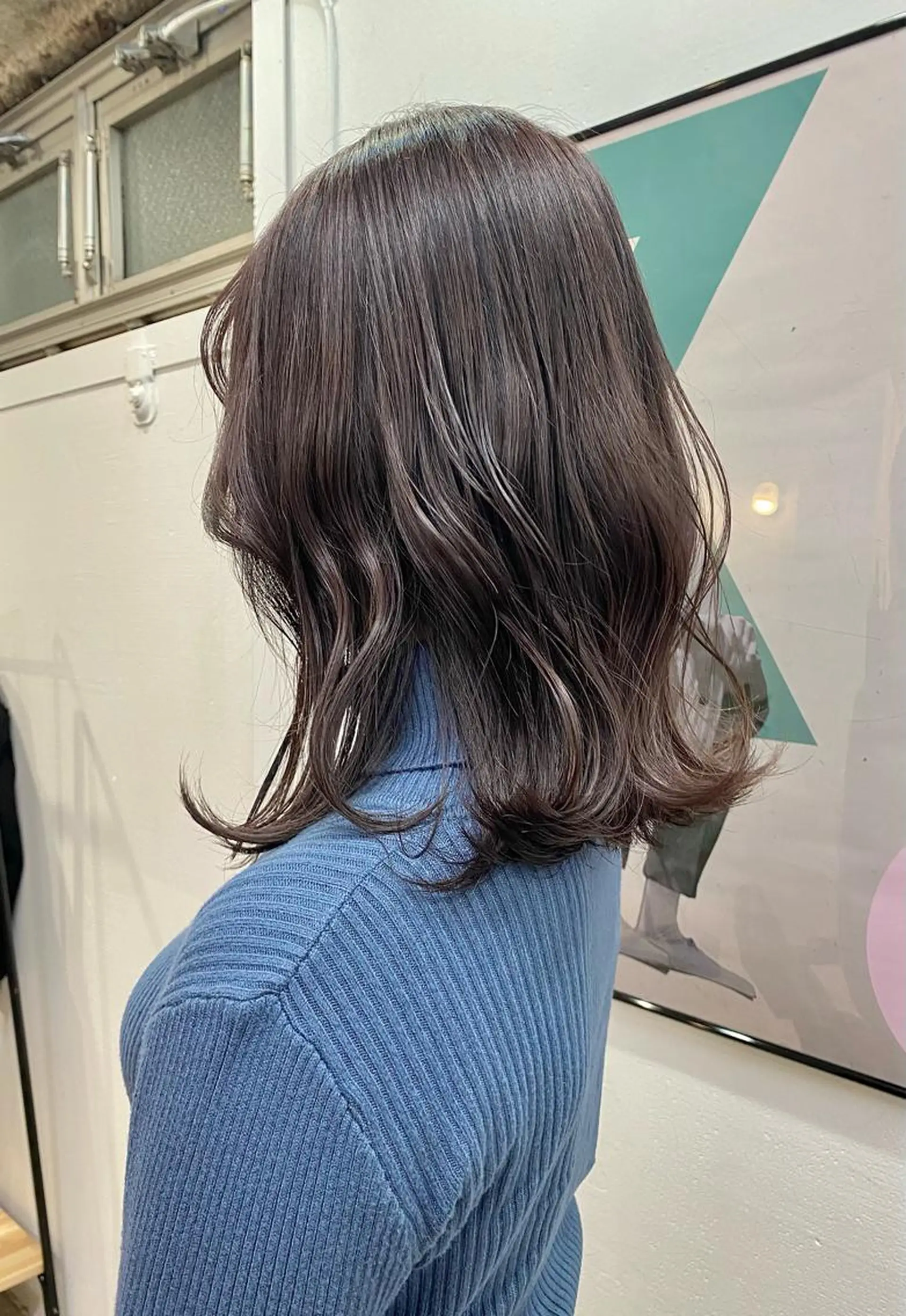 ミディアム カラー ブラウンカラー ラベンダーカラー ラベンダーブラウン 暖色カラー/天神/ ヘイマサクラのヘアスタイル