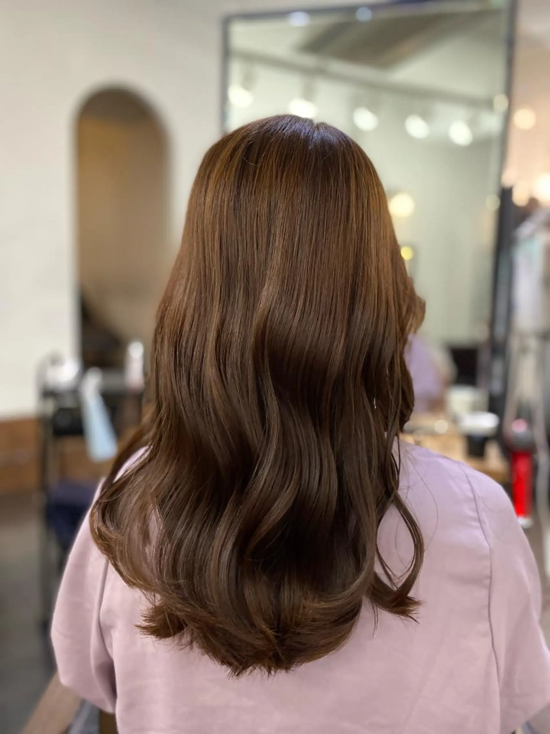 ロング カラー パープルカラー 透明感カラー名駅 名駅みゆのヘアスタイル