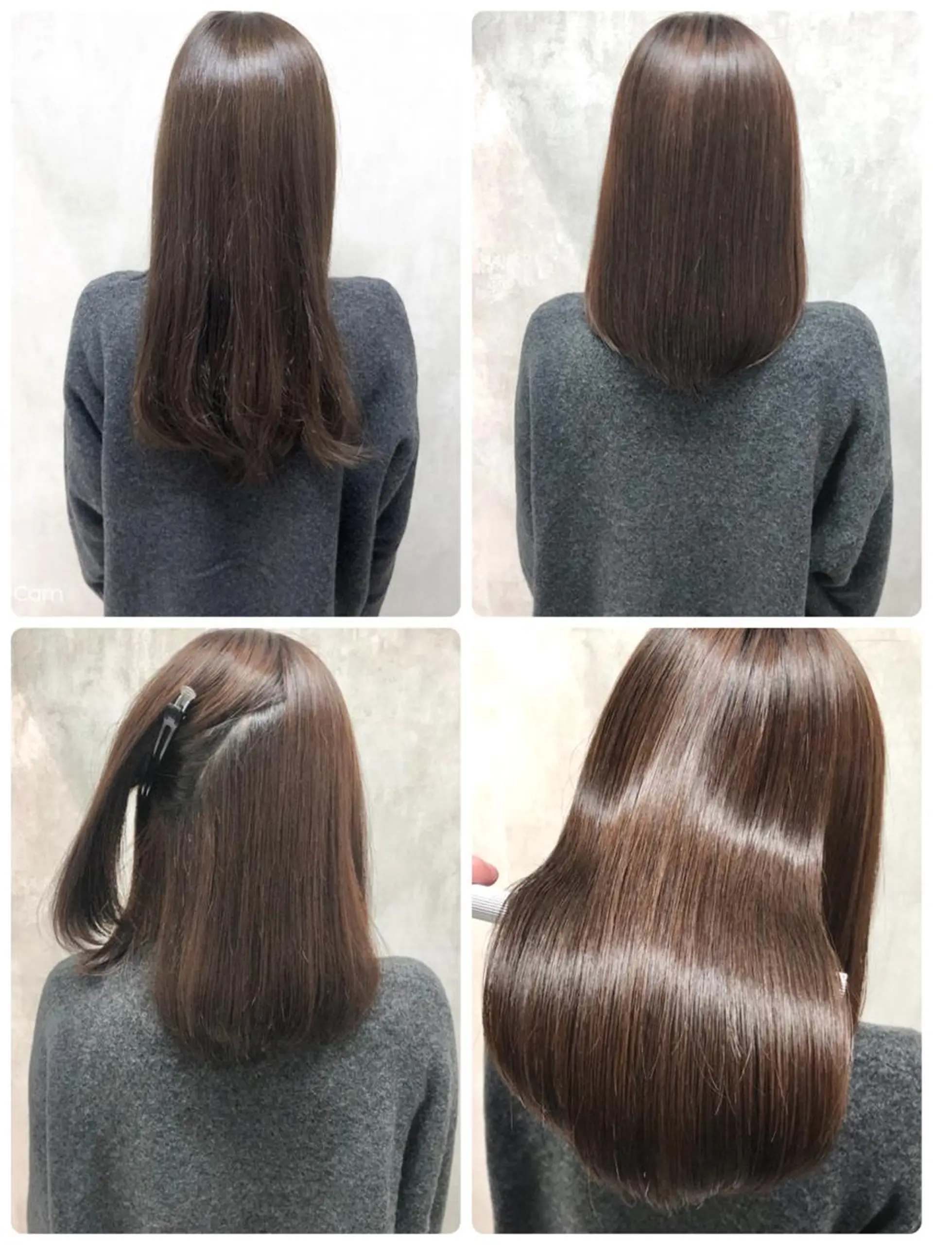 ミディアム カット 縮毛矯正 トリートメント ⚠️美容室迷子⚠️ 谷口にお任せ😊のヘアスタイル