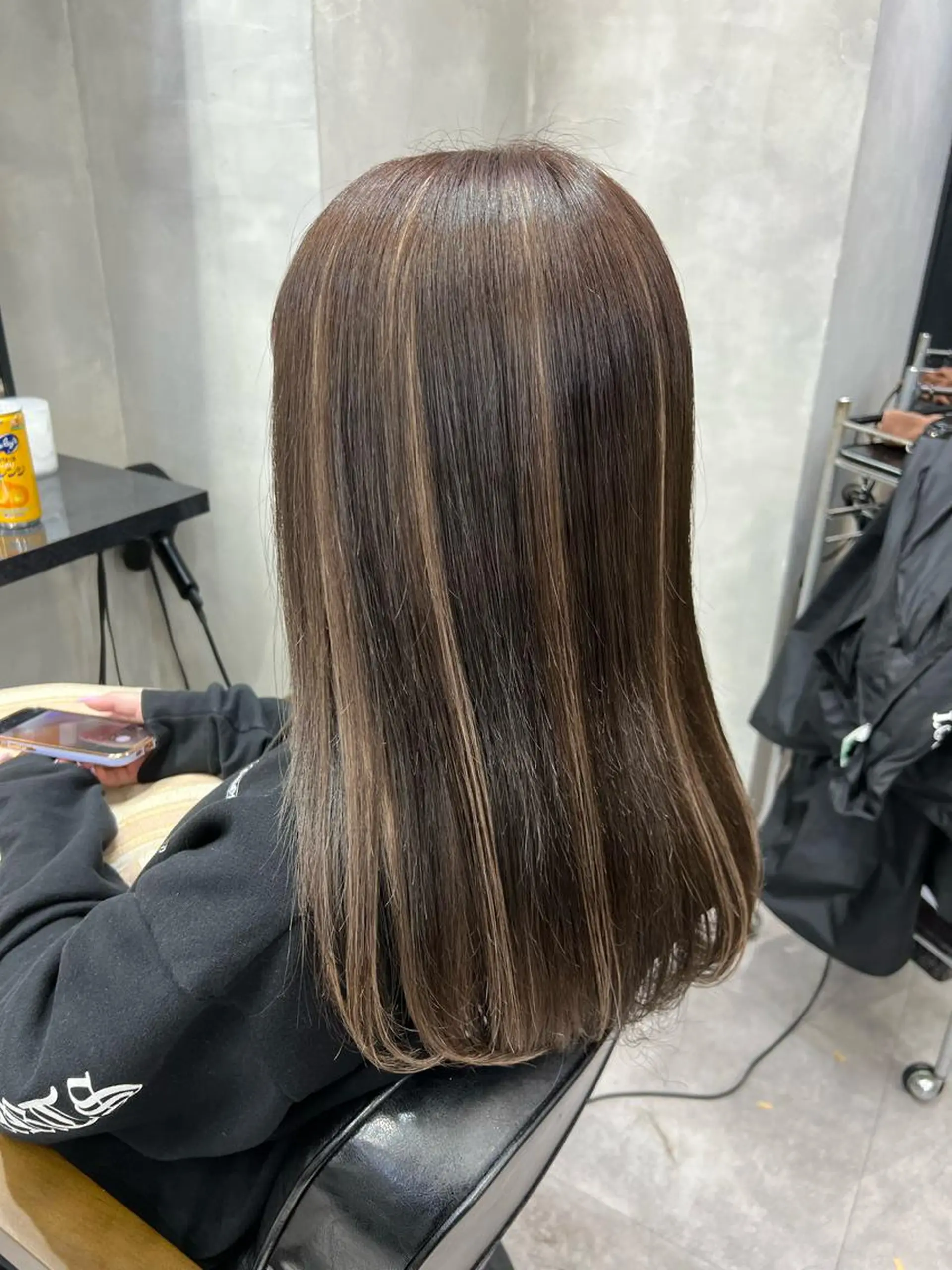ロング カラー ヘアアレンジ シールエクステ アディクシーカラー アッシュ バレイヤージュ ベージュカラー カット ヘアカラー エクステ ar+ ❤︎ maiのヘアスタイル