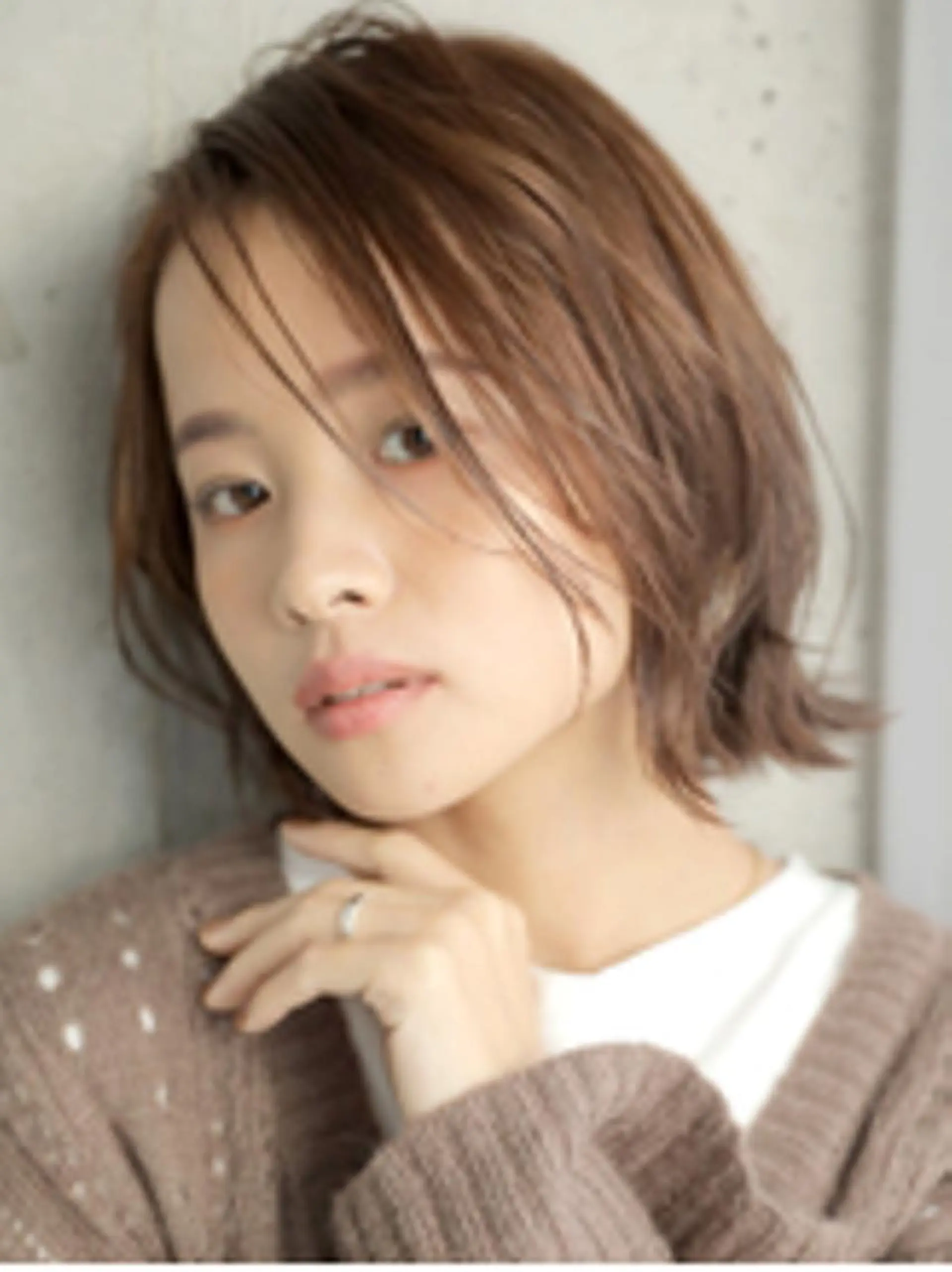 ミディアム カラー ミディアムパーマ ベージュカラー ボブ くせ毛 ウルフカット カット ヘアカラー 丁寧な技術が評判！ nao*c tresのヘアスタイル