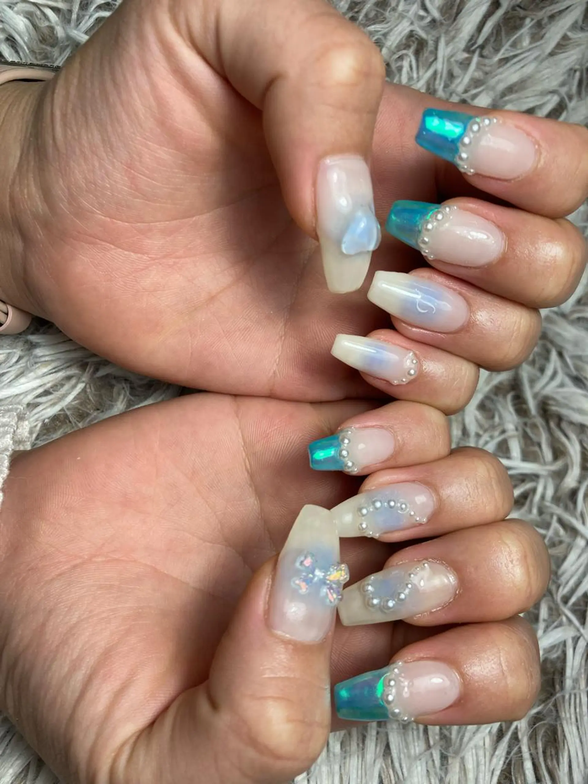 ロング ネイル ハンドネイル ✴︎ Delightのネイルデザイン