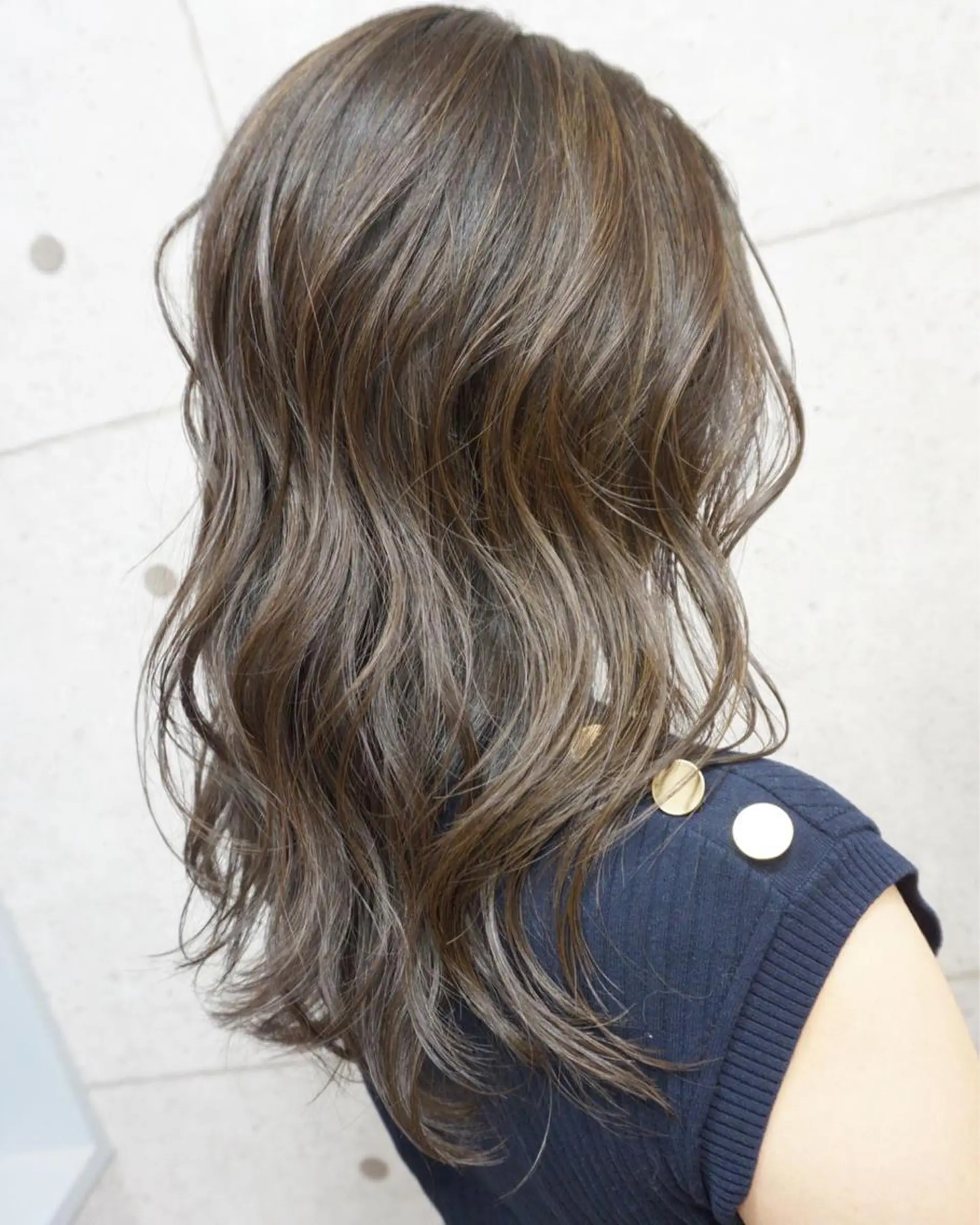 ロング ハイライト カット ヘアカラー トリートメント hair teria ryu 大塚のヘアスタイル