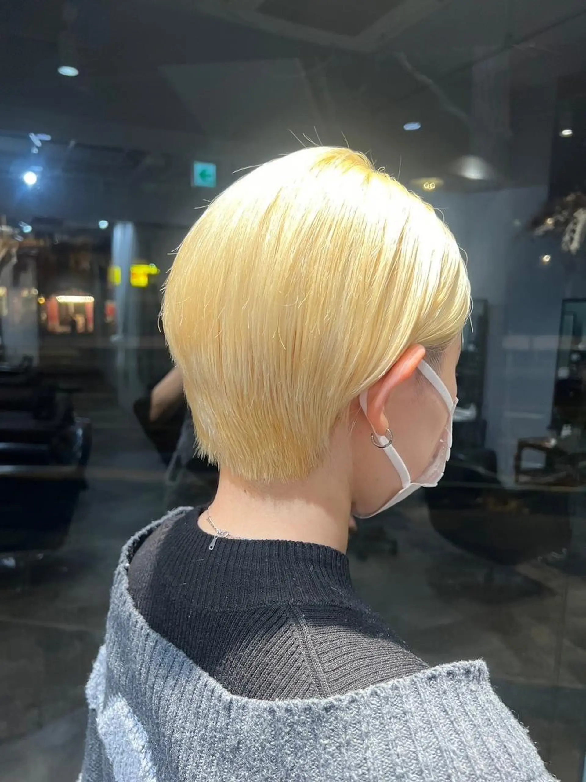 ショート カラー ハイトーンカラー が絶対可愛い✨泰聖✨のヘアスタイル