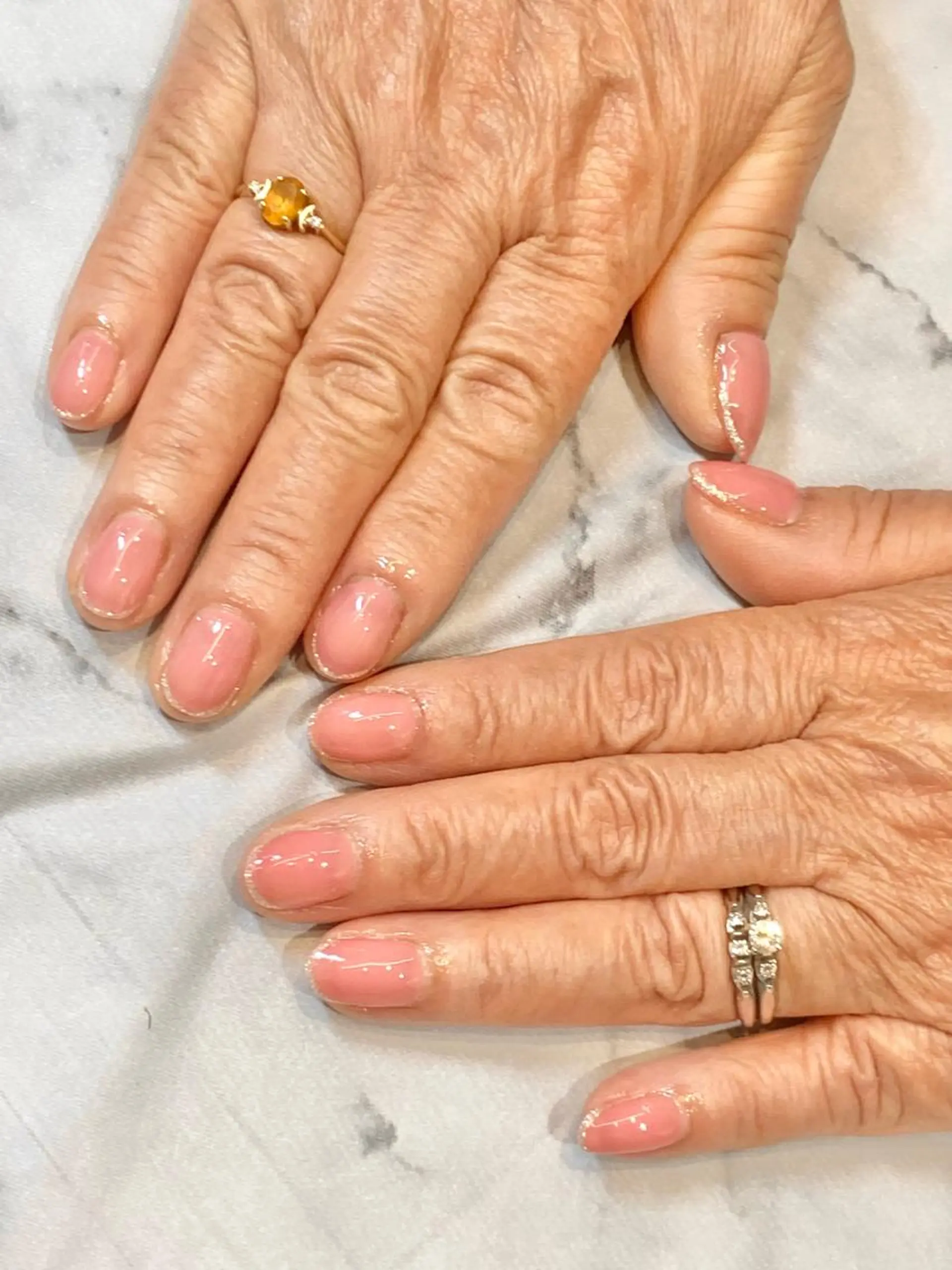 ネイル ラメ(グリッター) うるま市サロン Yuko Izawaのネイルデザイン