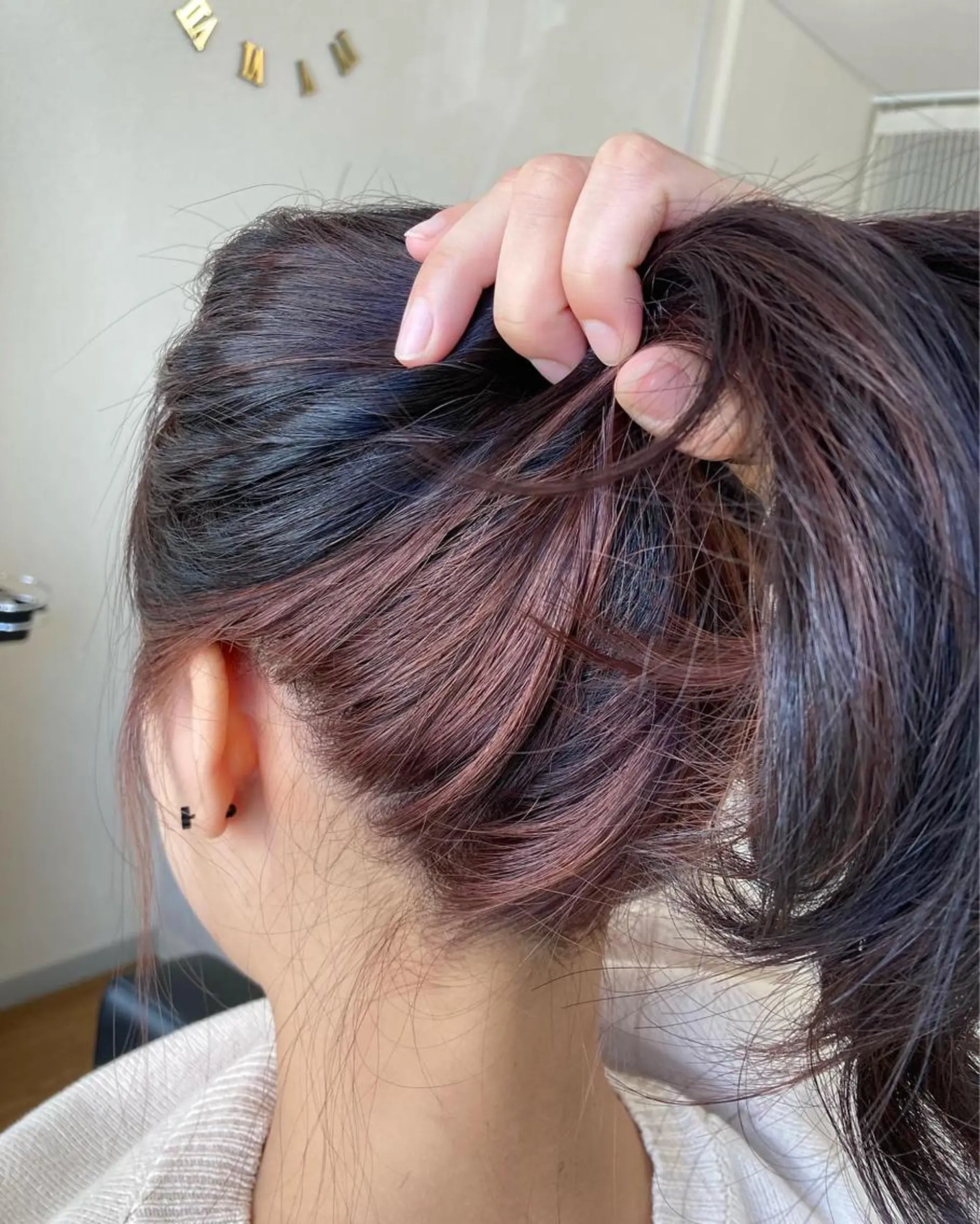 ミディアム カラー hair&eye AMANDAのマツエク・マツパデザイン