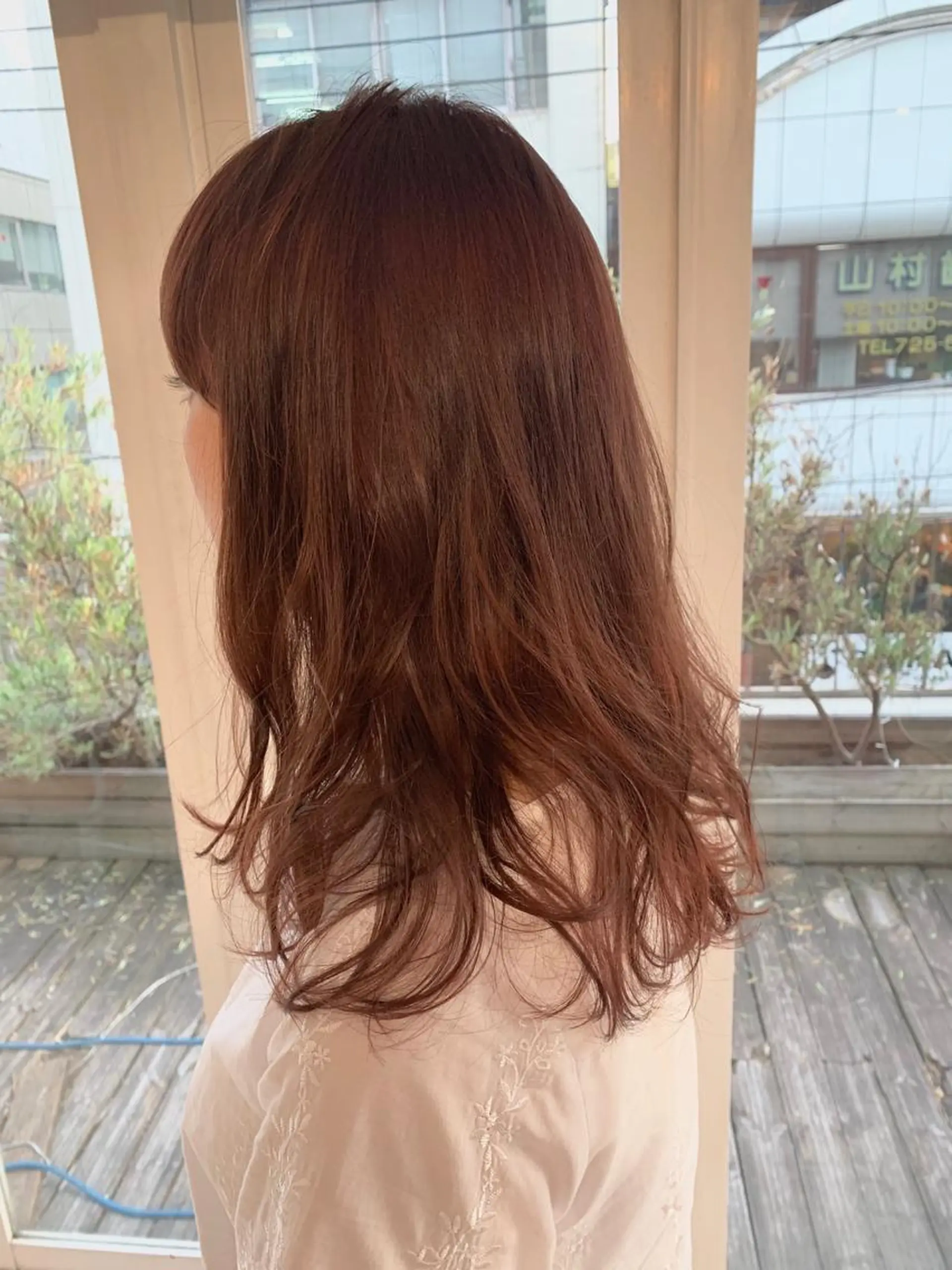 セミロング カラー パーマ ヘアアレンジ 加藤 綾華のヘアスタイル