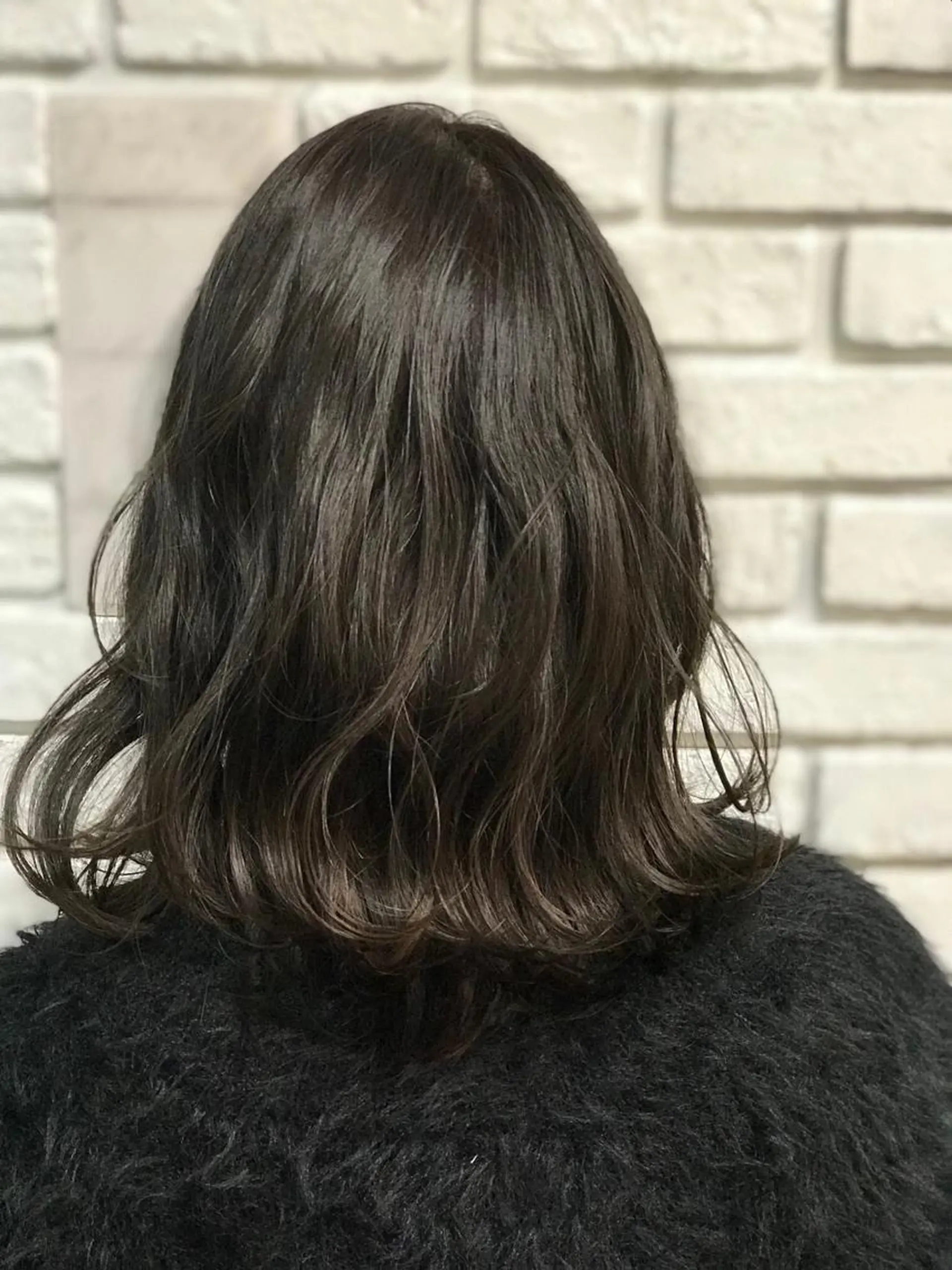 ミディアム カラー パーマ 日比 貴大/ minim hairのヘアスタイル