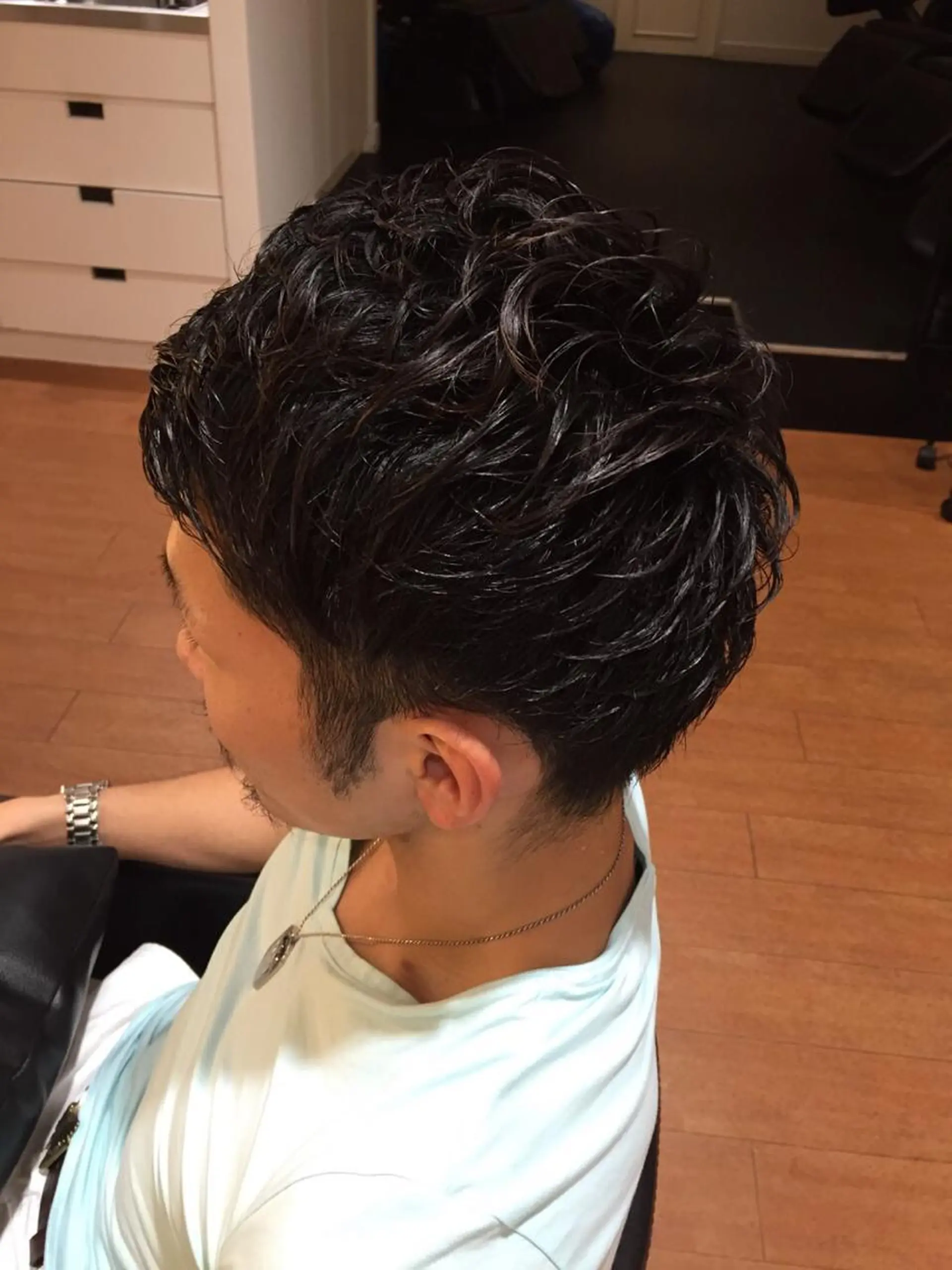 パーマ メンズ CUT WORKS 北千住所属・E RIのヘアスタイル