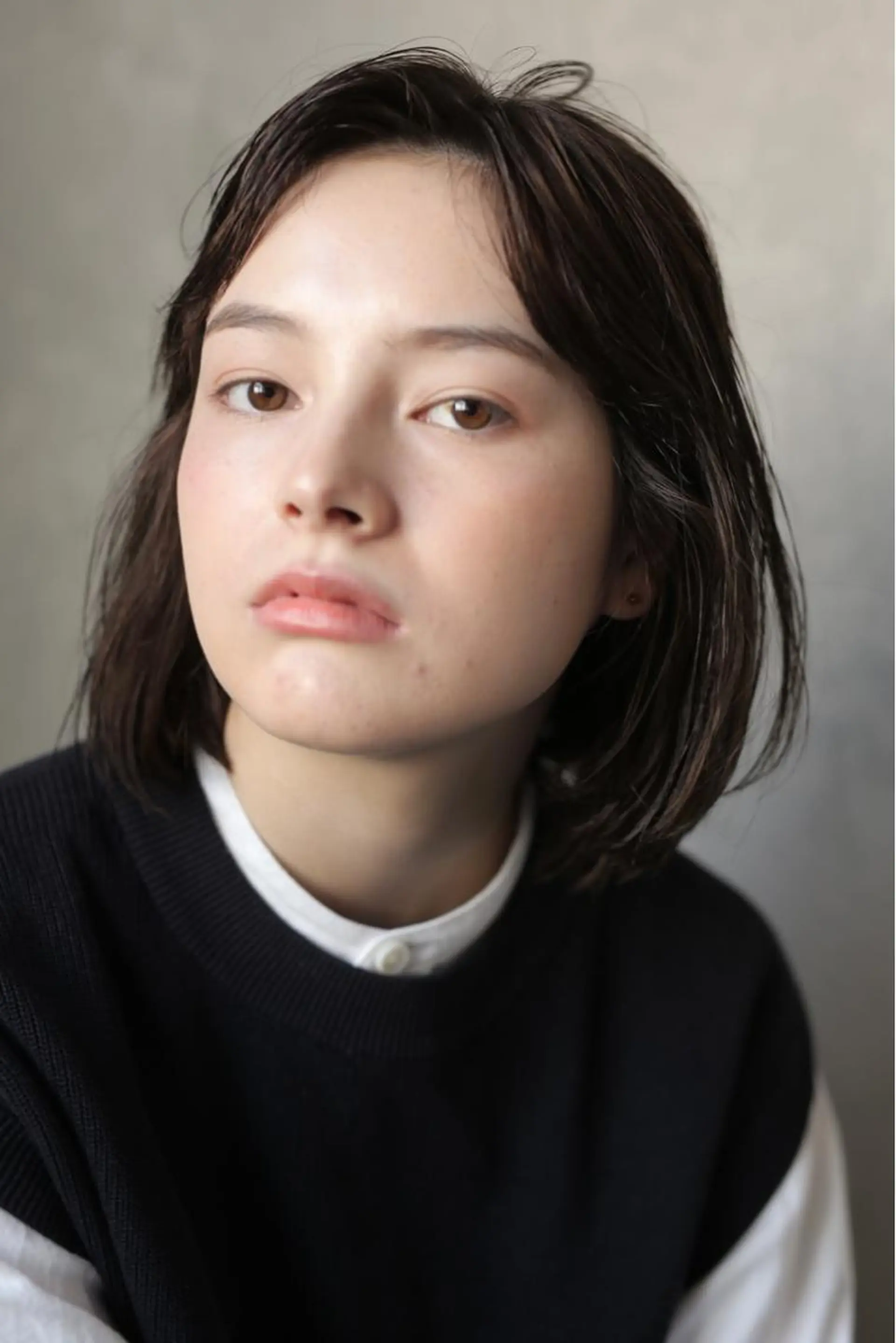 ショート カラー ヘアカラー トリートメント 森貴裕/ベージュ/ パーマ/オリーブのヘアスタイル