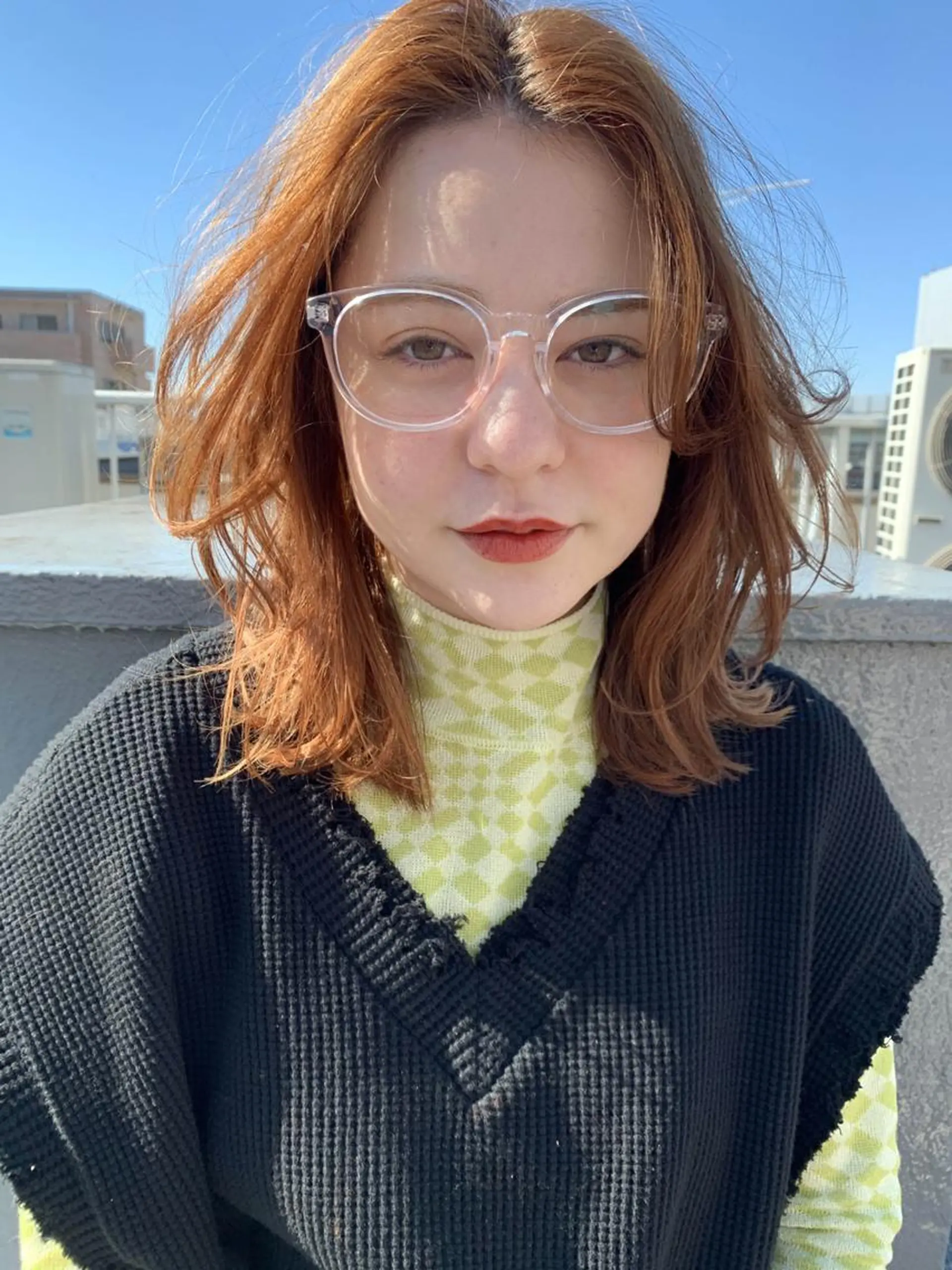 ミディアム カラー 岡本 空大のヘアスタイル