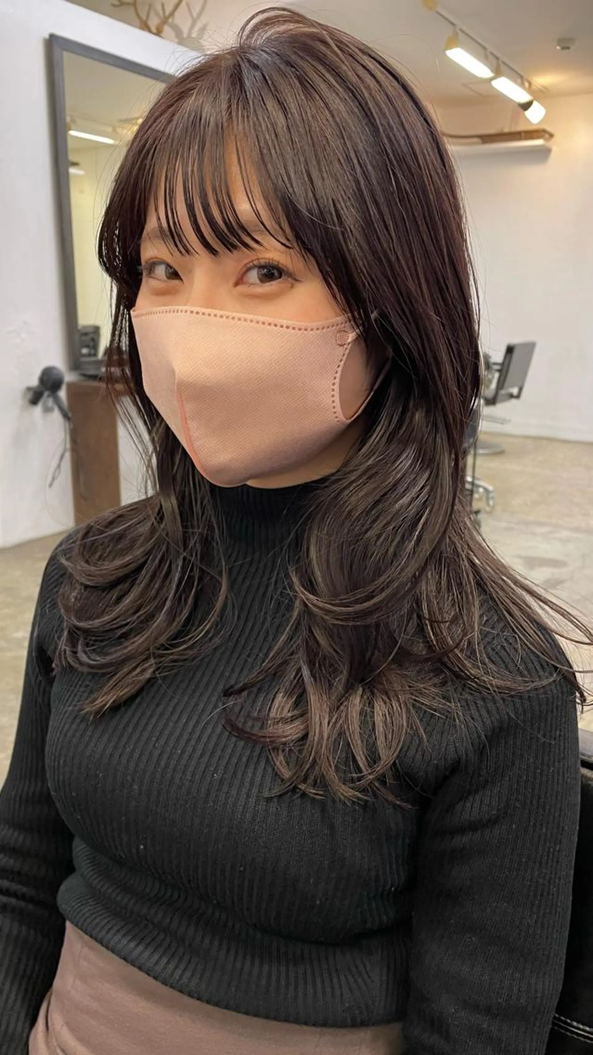 セミロング カットモデル募集 長谷川のヘアスタイル