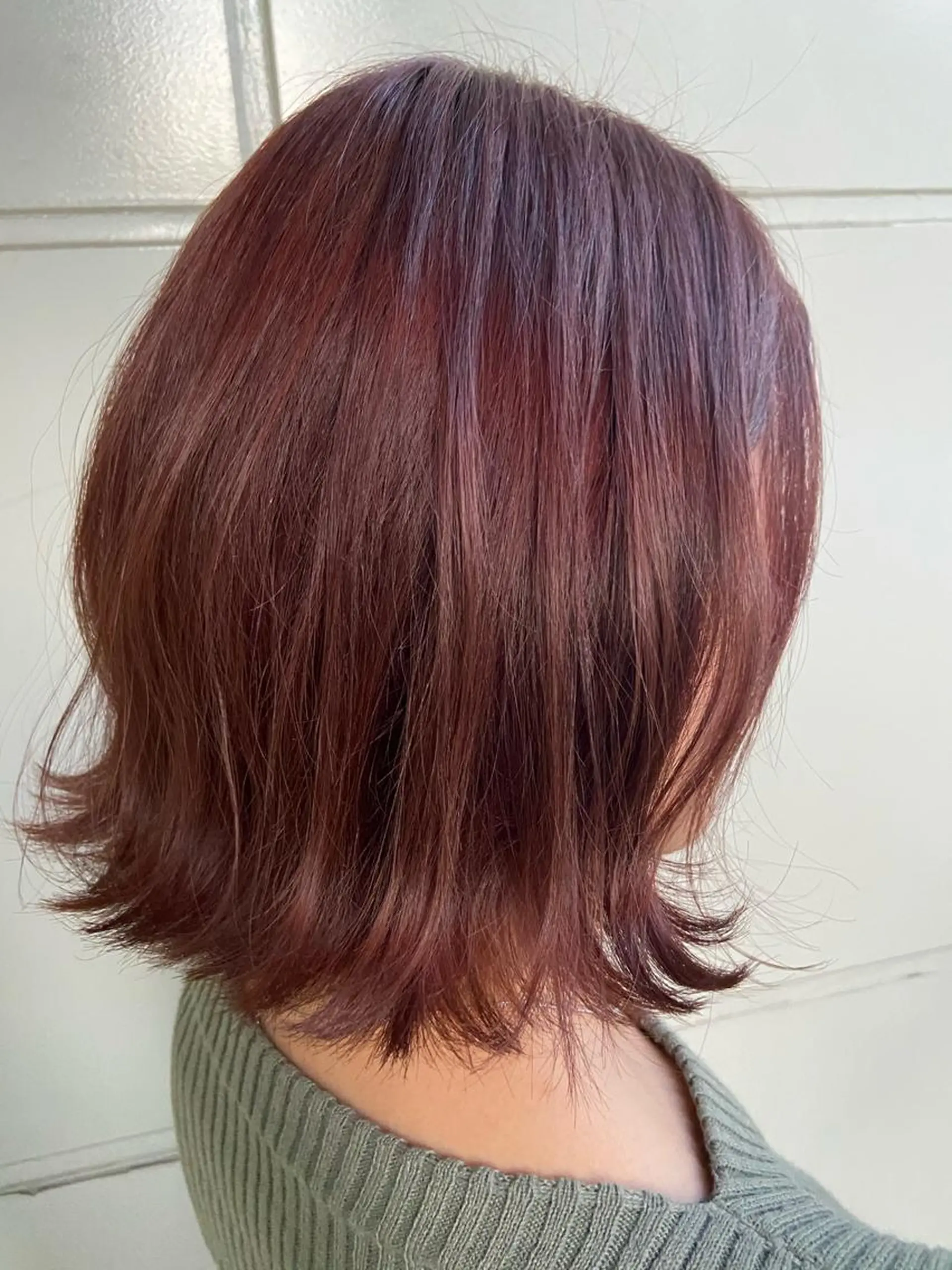 ミディアム カラー カット ヘアカラー トリートメント ハイトーン/小顔 カット/Ayumuのヘアスタイル