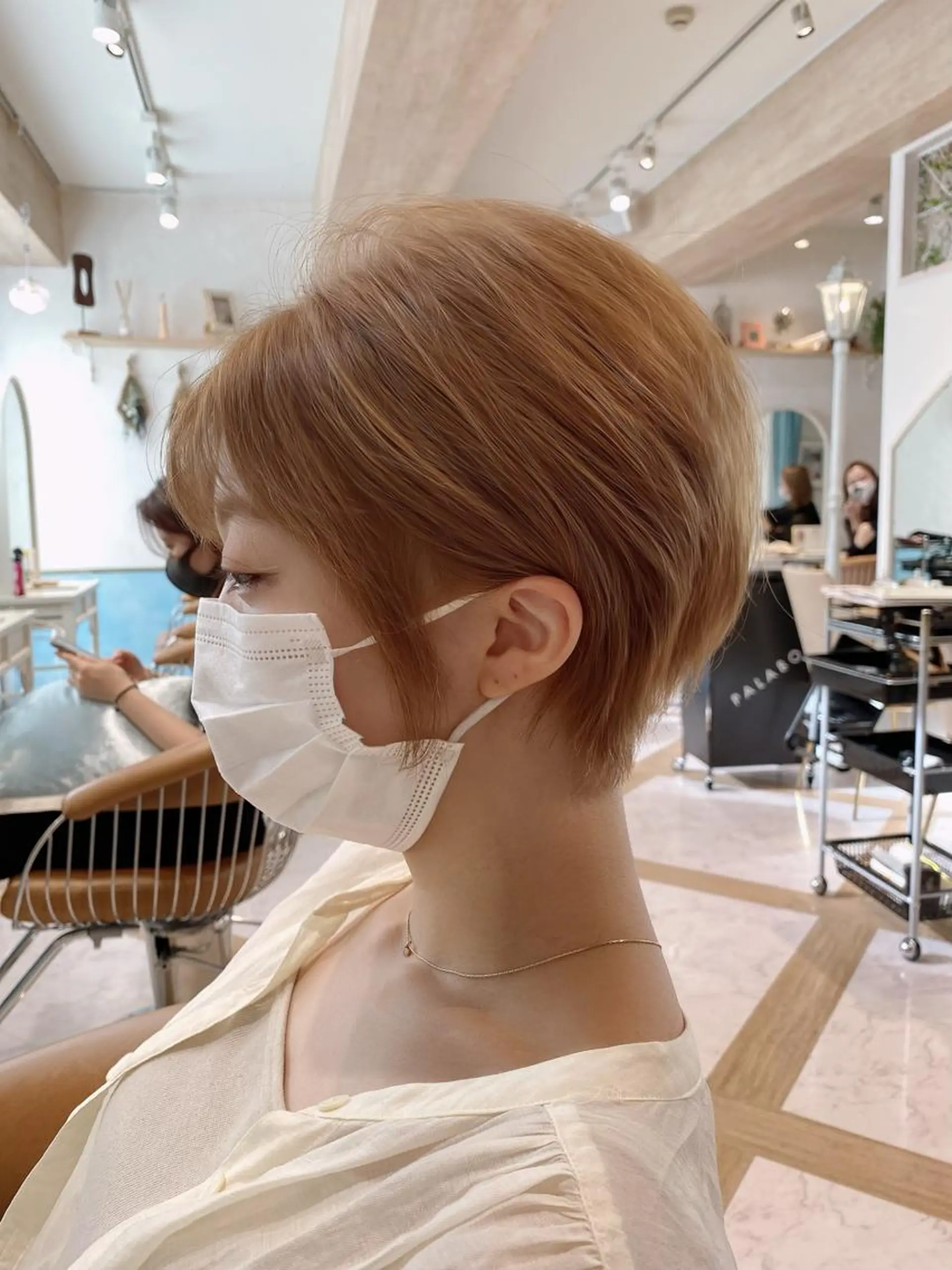 ショート カラー カット ヘアカラー トリートメント 🌟モテ髪ショート 🌟店長　津賀涼のヘアスタイル
