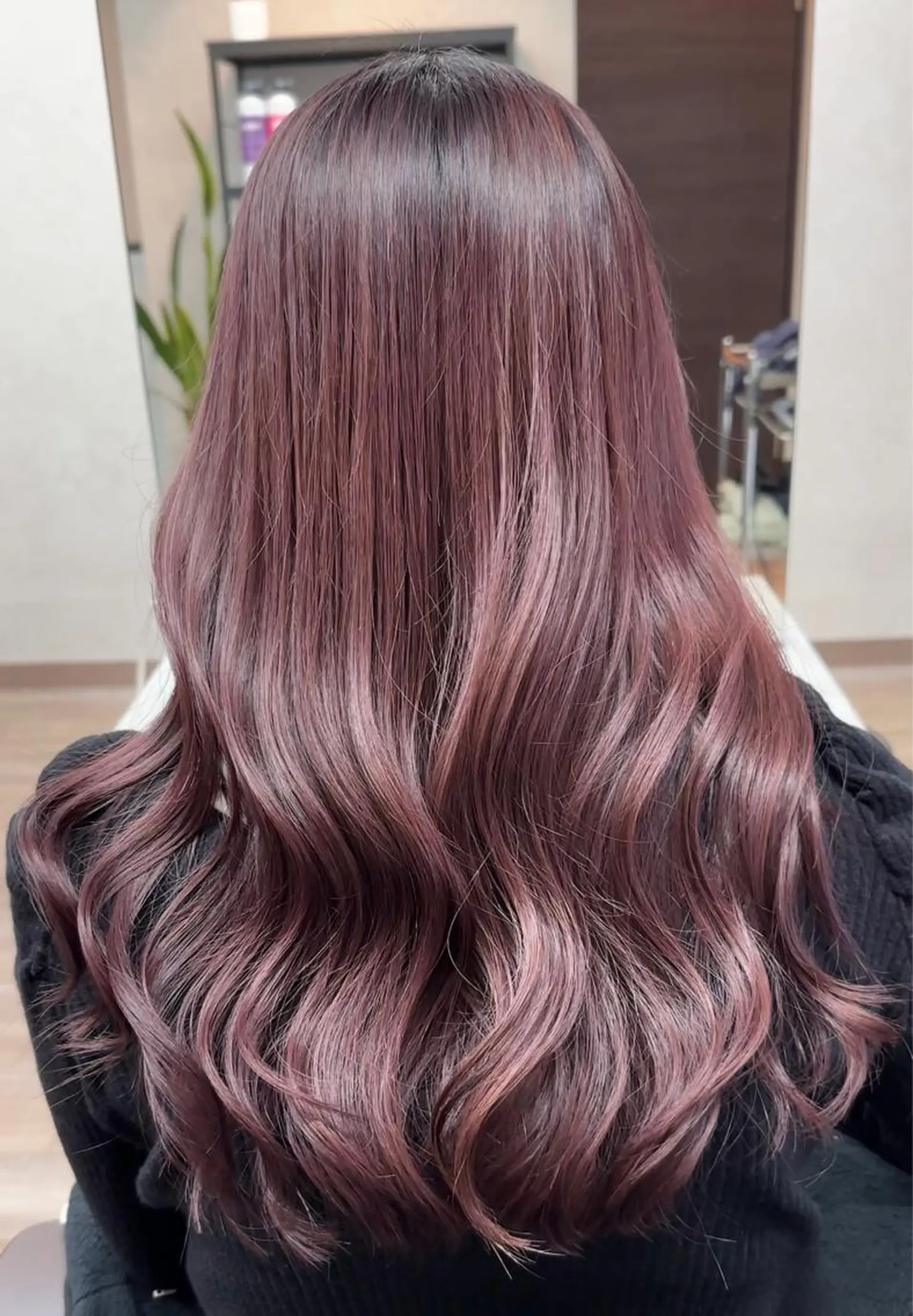 ロング カラー カシス ピンクカラー ⭐️メンズ/ショート りゅうしんのヘアスタイル