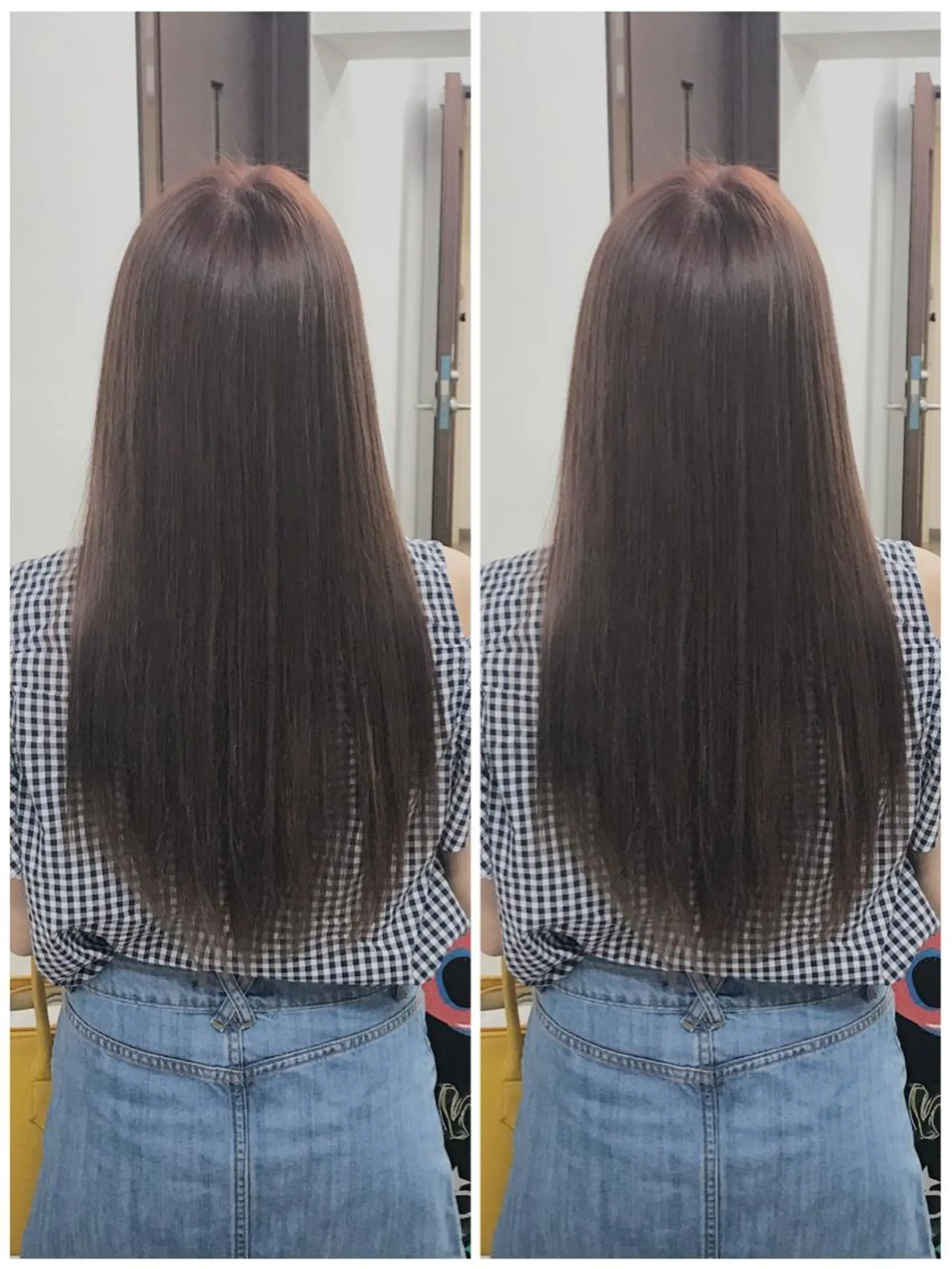 ロング カラー アッシュ ピンクカラー ピンクアッシュ ヤナ マネージャーのヘアスタイル