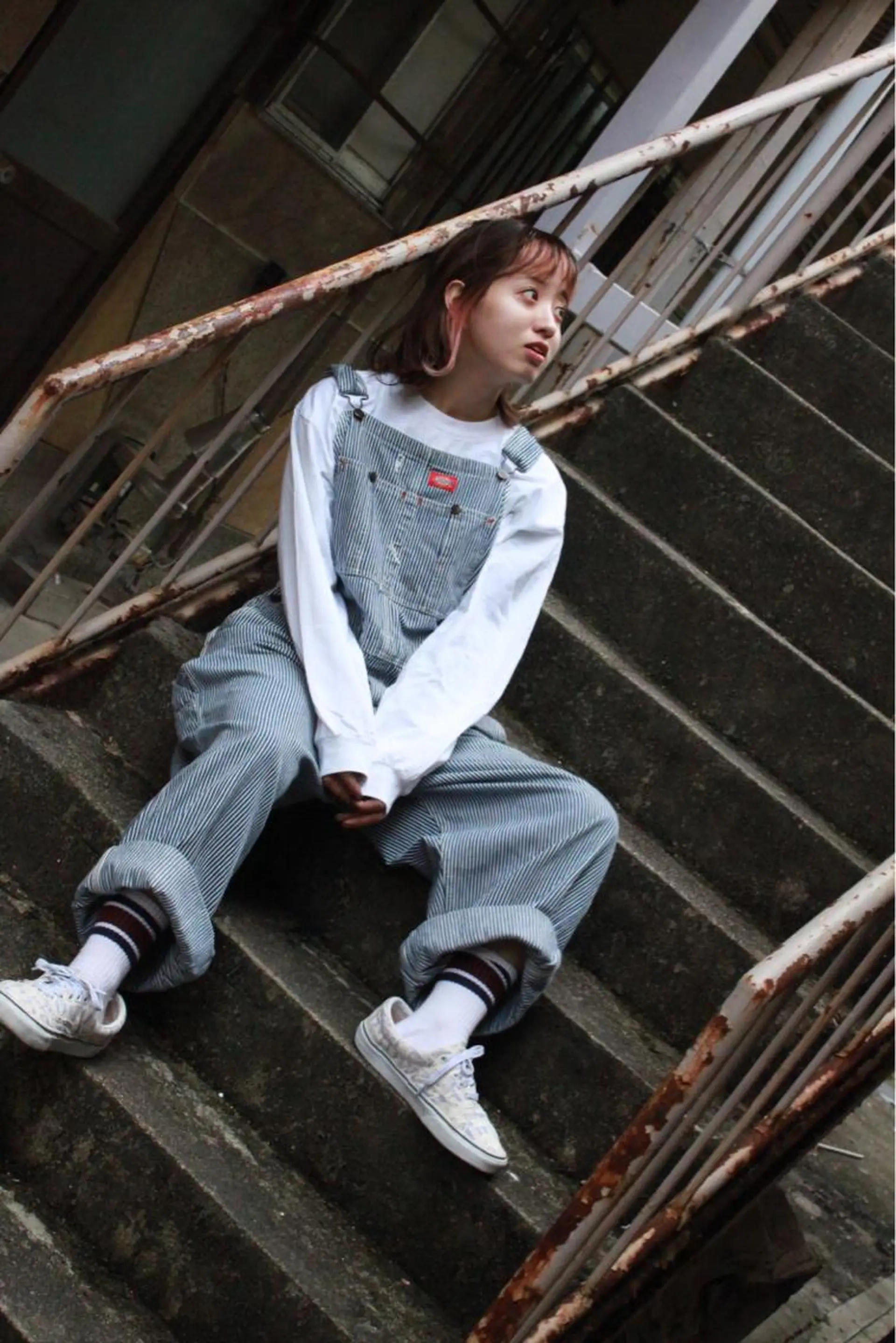 ミディアム カラー パーマ メンズパーマ 赤司 泰樹のヘアスタイル