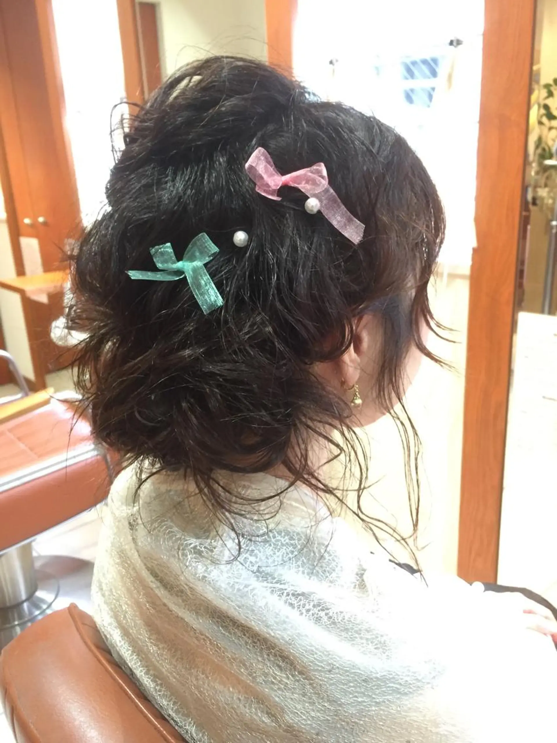 ロング カラー パーマ ヘアアレンジ おくれ毛 可愛いを作る神 ナオヒロのヘアスタイル