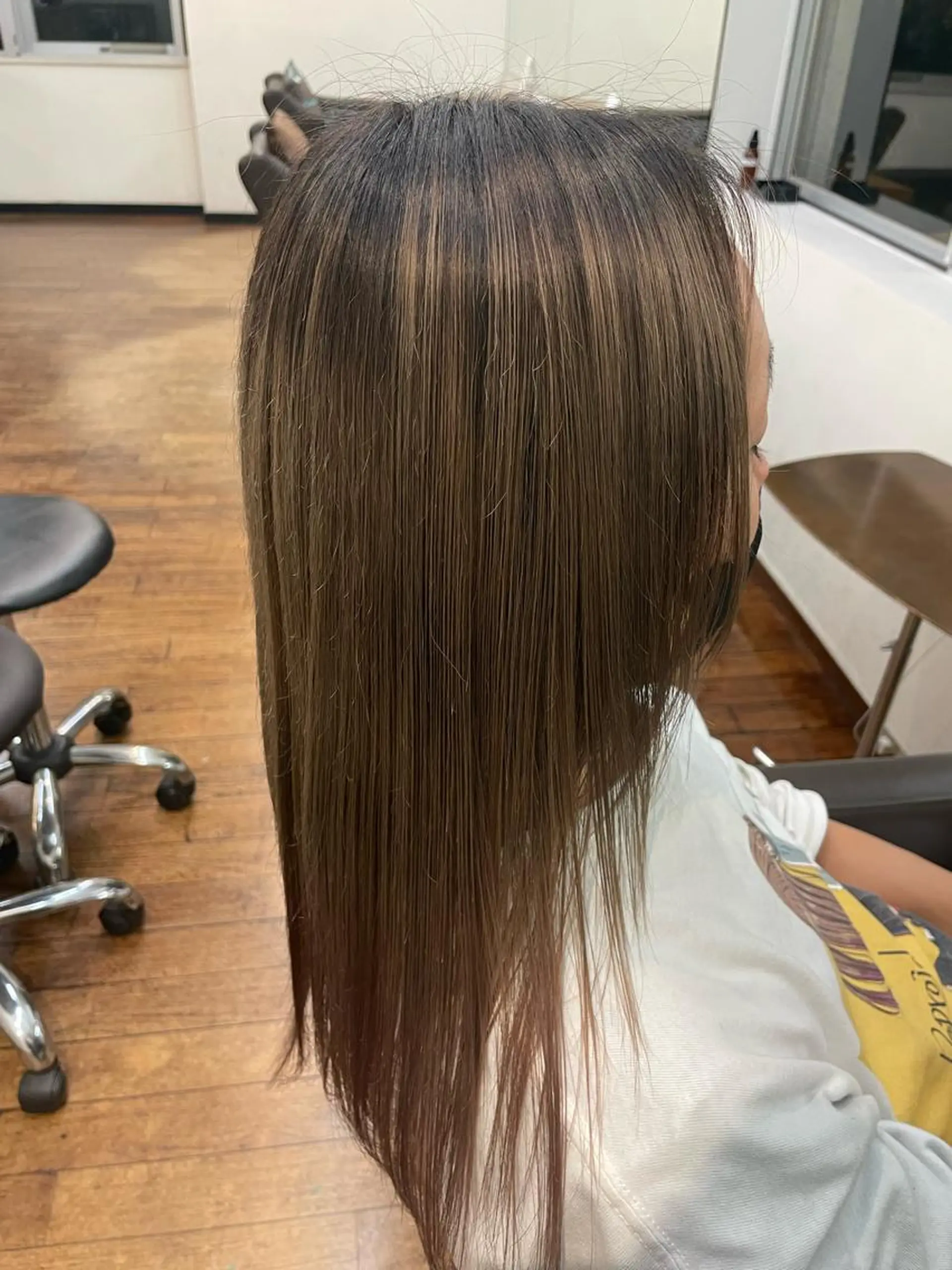 ロング カラー ベージュカラー ミルクティーベージュ ピンクカラー トリートメント 🌸髪質改善🌸 Shuhei🗝♠のヘアスタイル