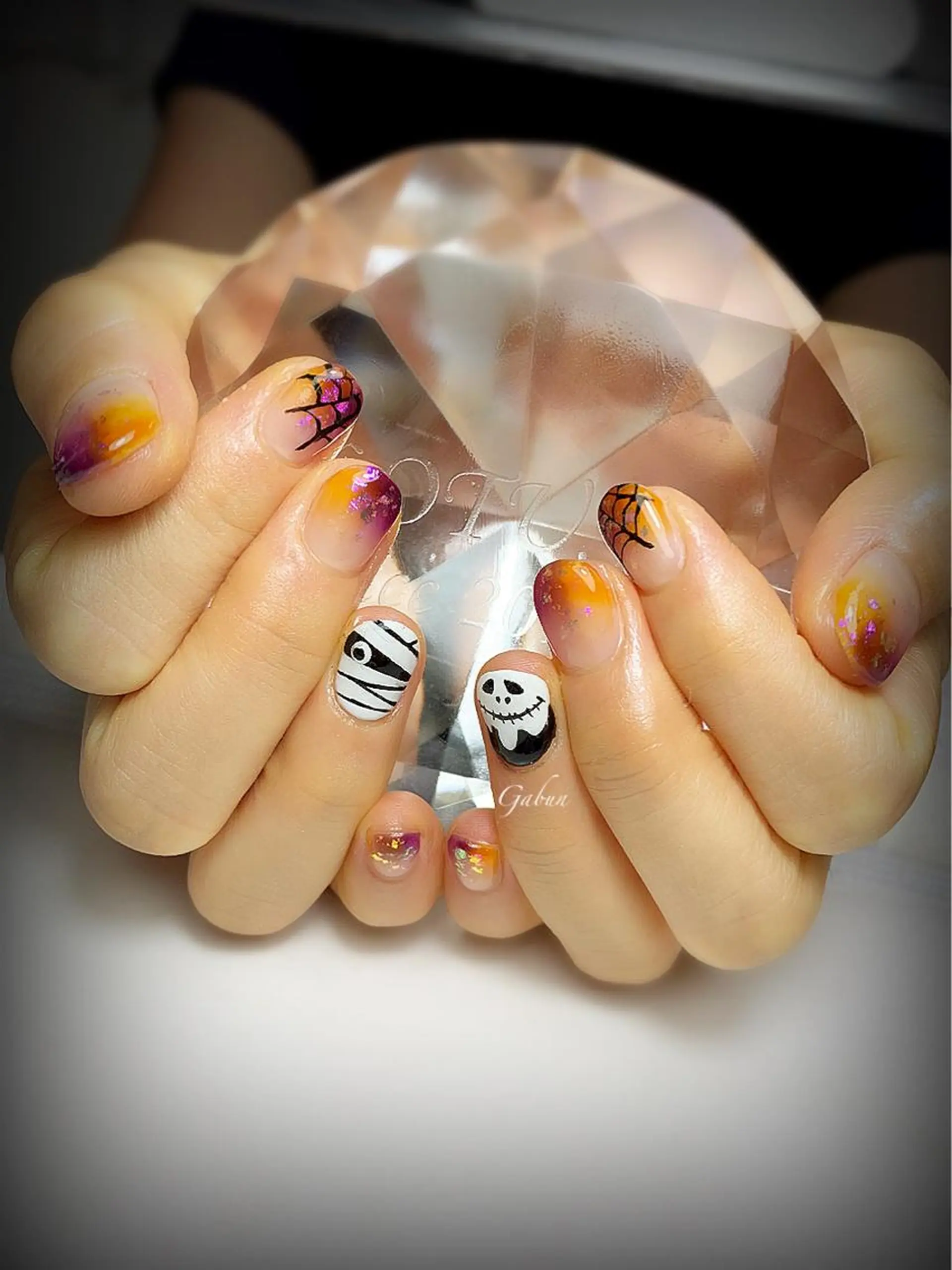 ネイル ハロウィン ハンドネイル ハンドケア LOTUS ネイルサロンのネイルデザイン