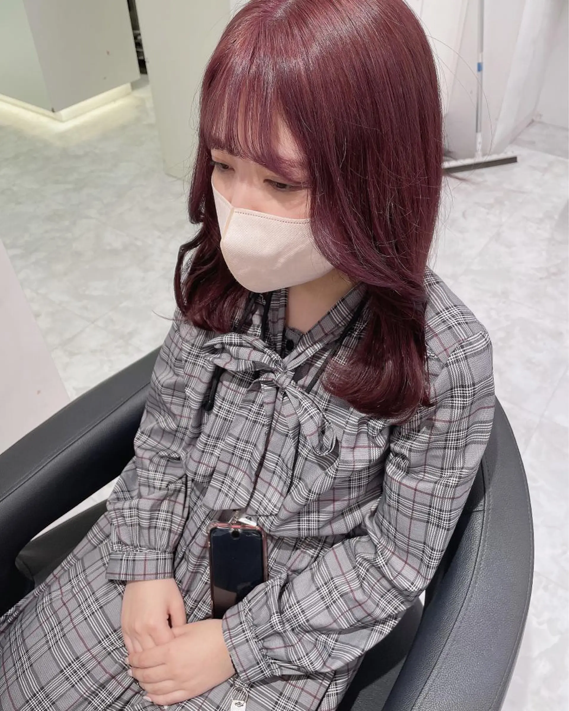 ミディアム カラー ヘアカラー 💗🤍透明感カラー 🤍💗kanonのヘアスタイル
