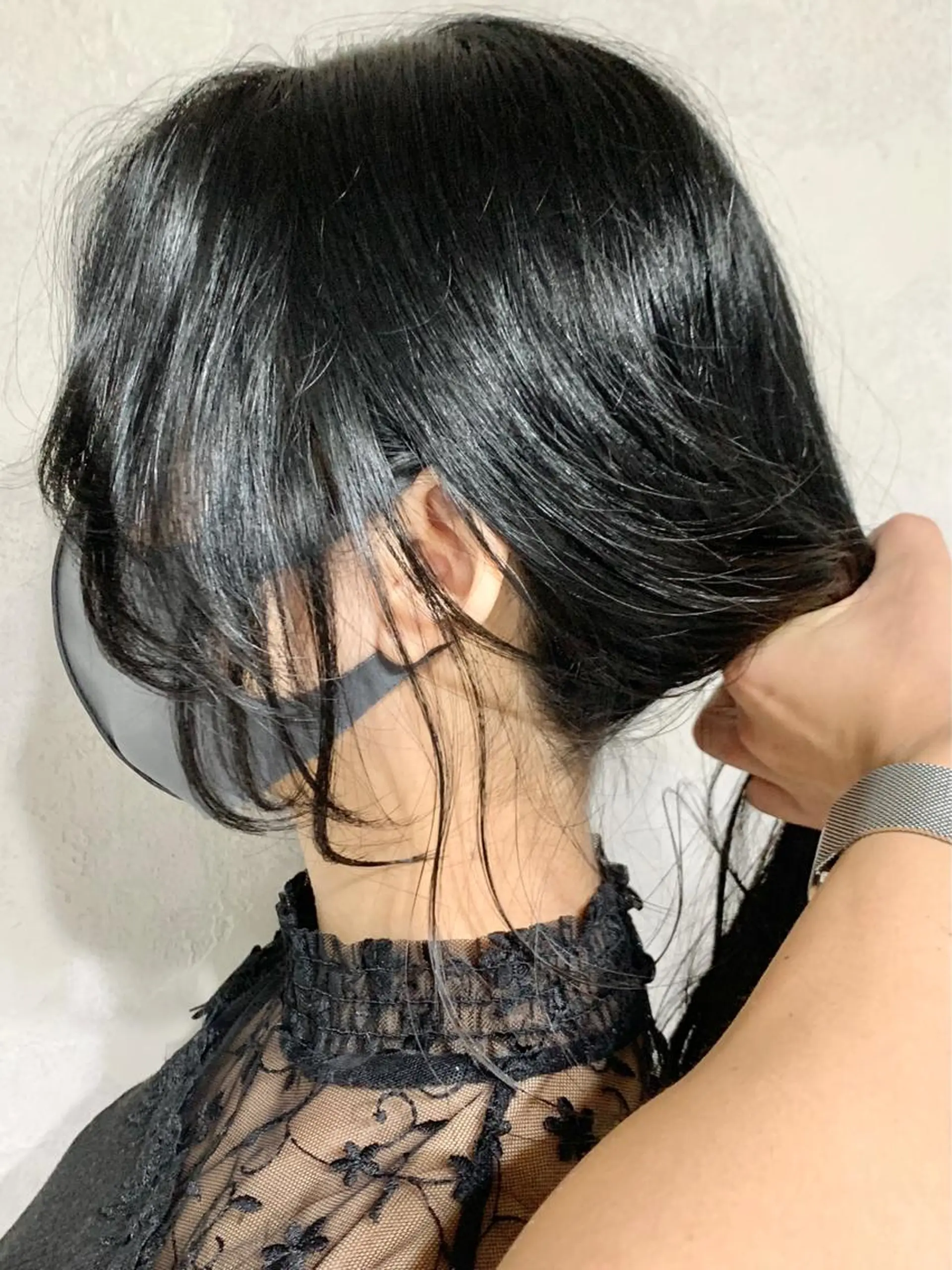 ロング カラー エギョモリ 顔周りカット 韓国風ヘア カット 岡崎勇人/レイヤー/ 韓国/ケラチンTRのヘアスタイル