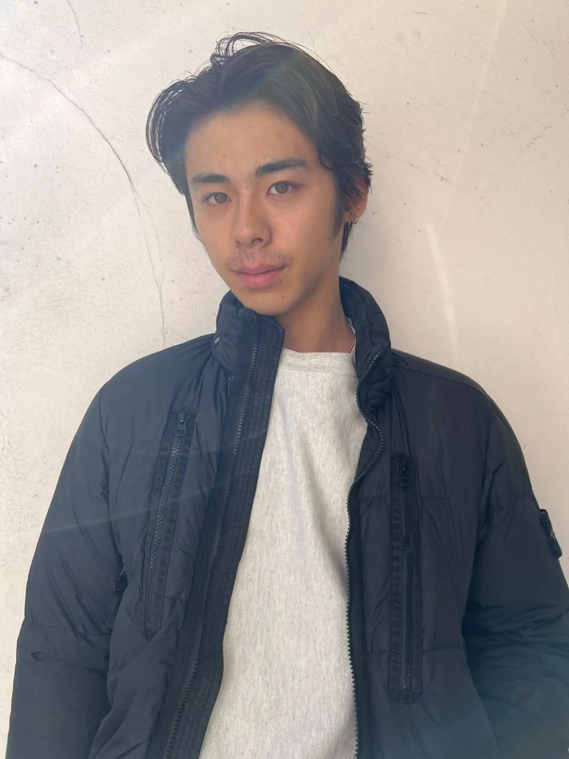 ミディアム メンズ カット メンズ専門ブリー チカラー⚡️リュウジのヘアスタイル