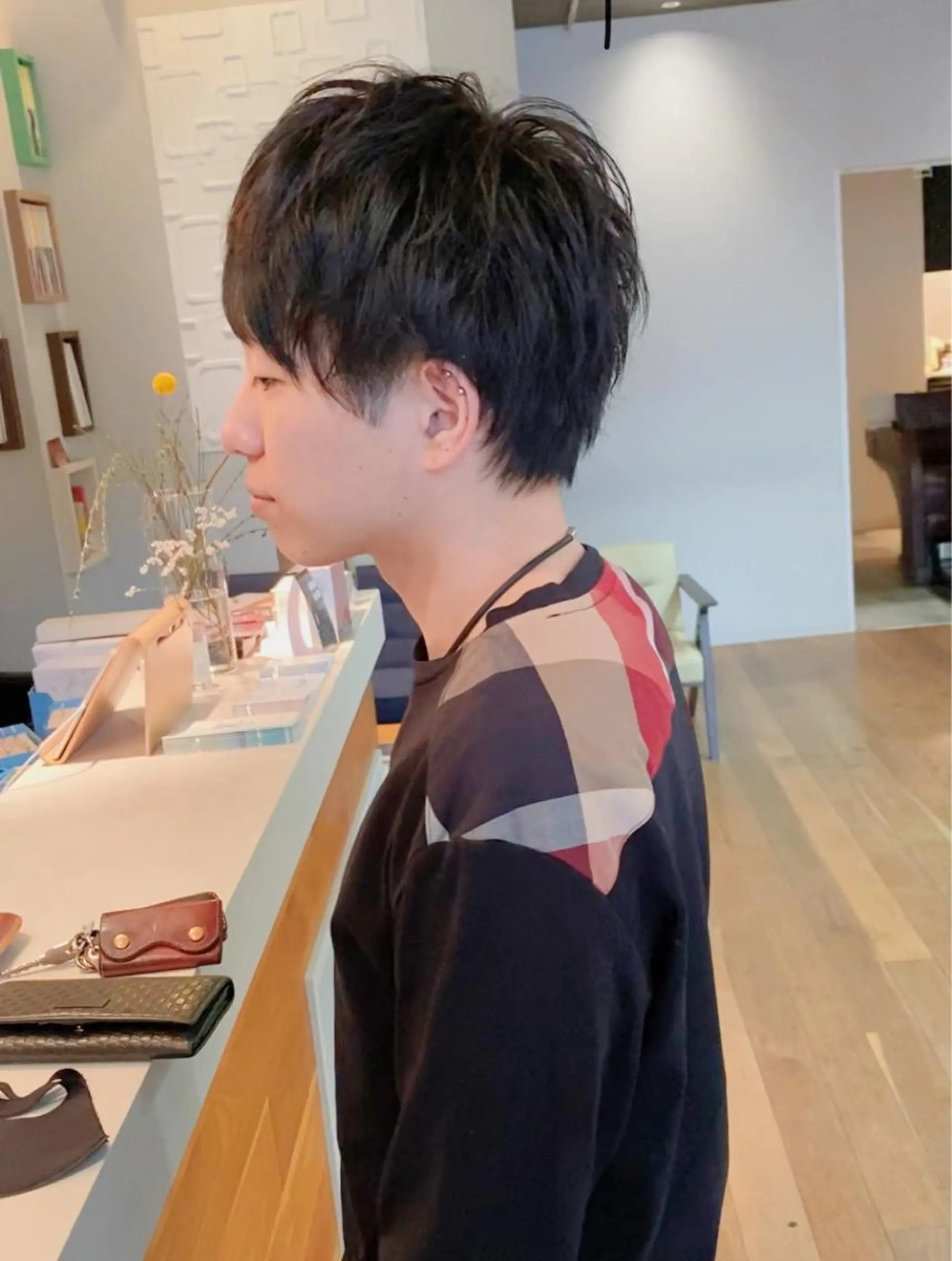 メンズ ツーブロック メンズパーマ/フェ ザーパーマ/古川晴輝のヘアスタイル