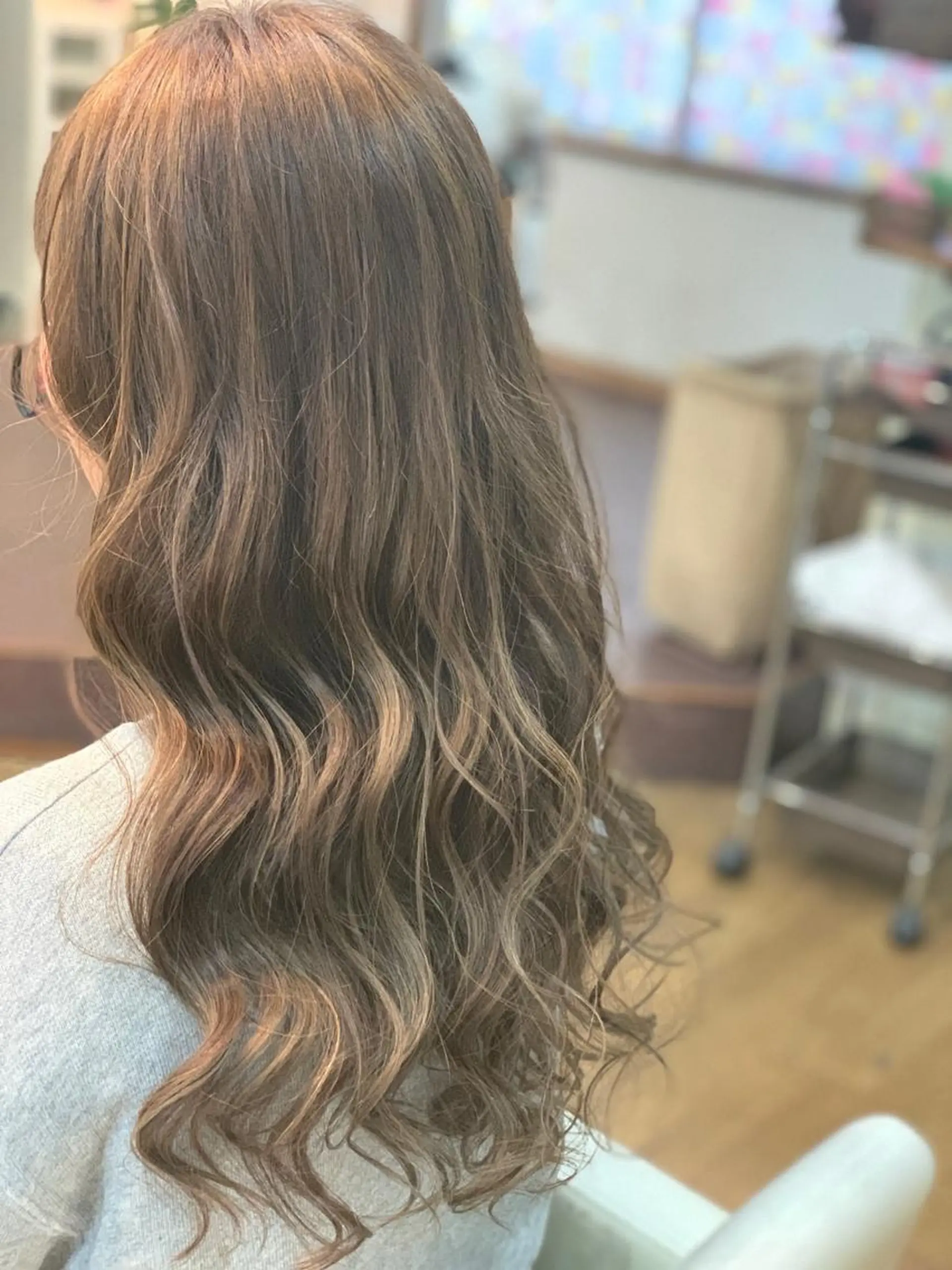 セミロング カラー 清光 泰之のヘアスタイル