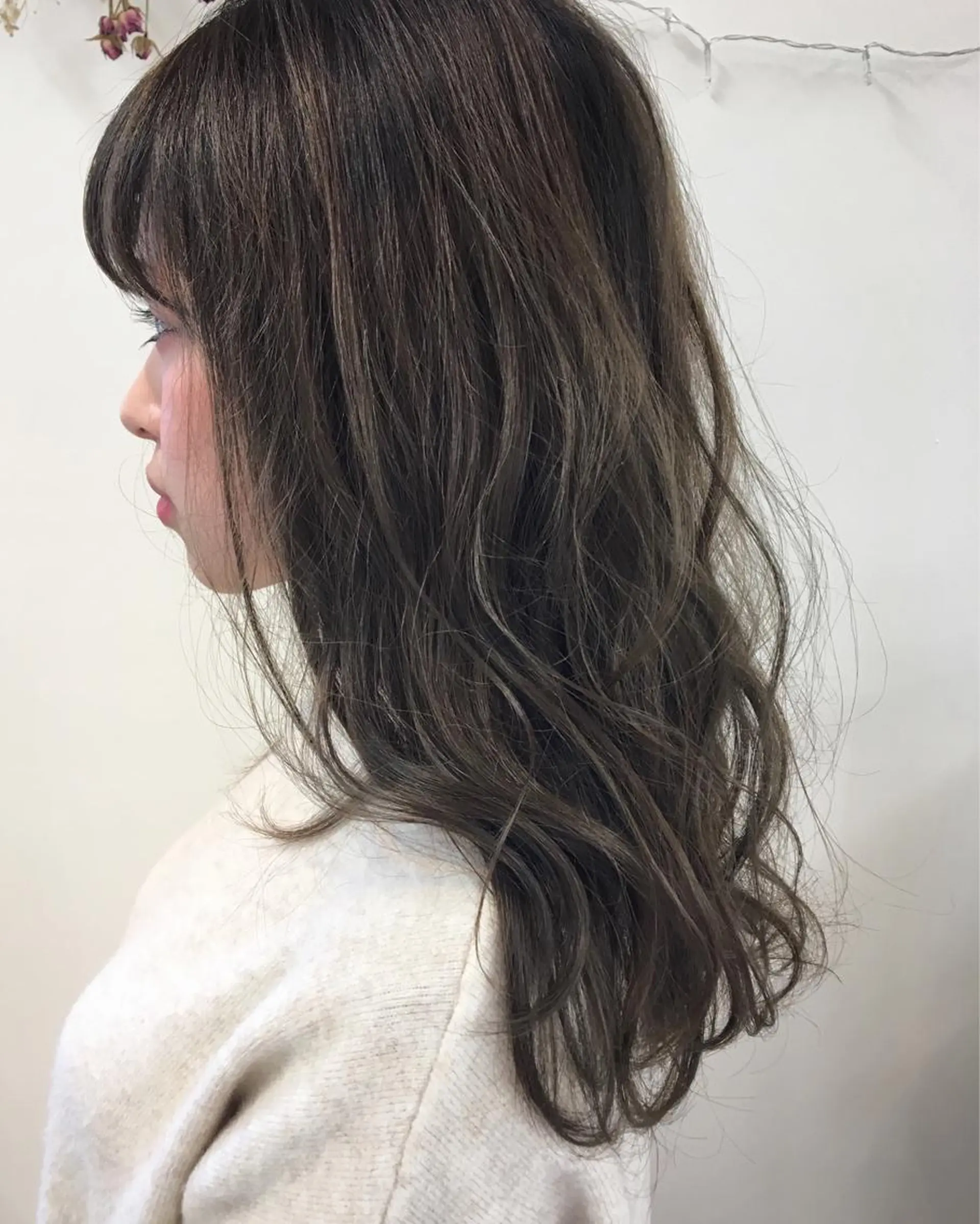 セミロング カラー タナカ タクヤのヘアスタイル