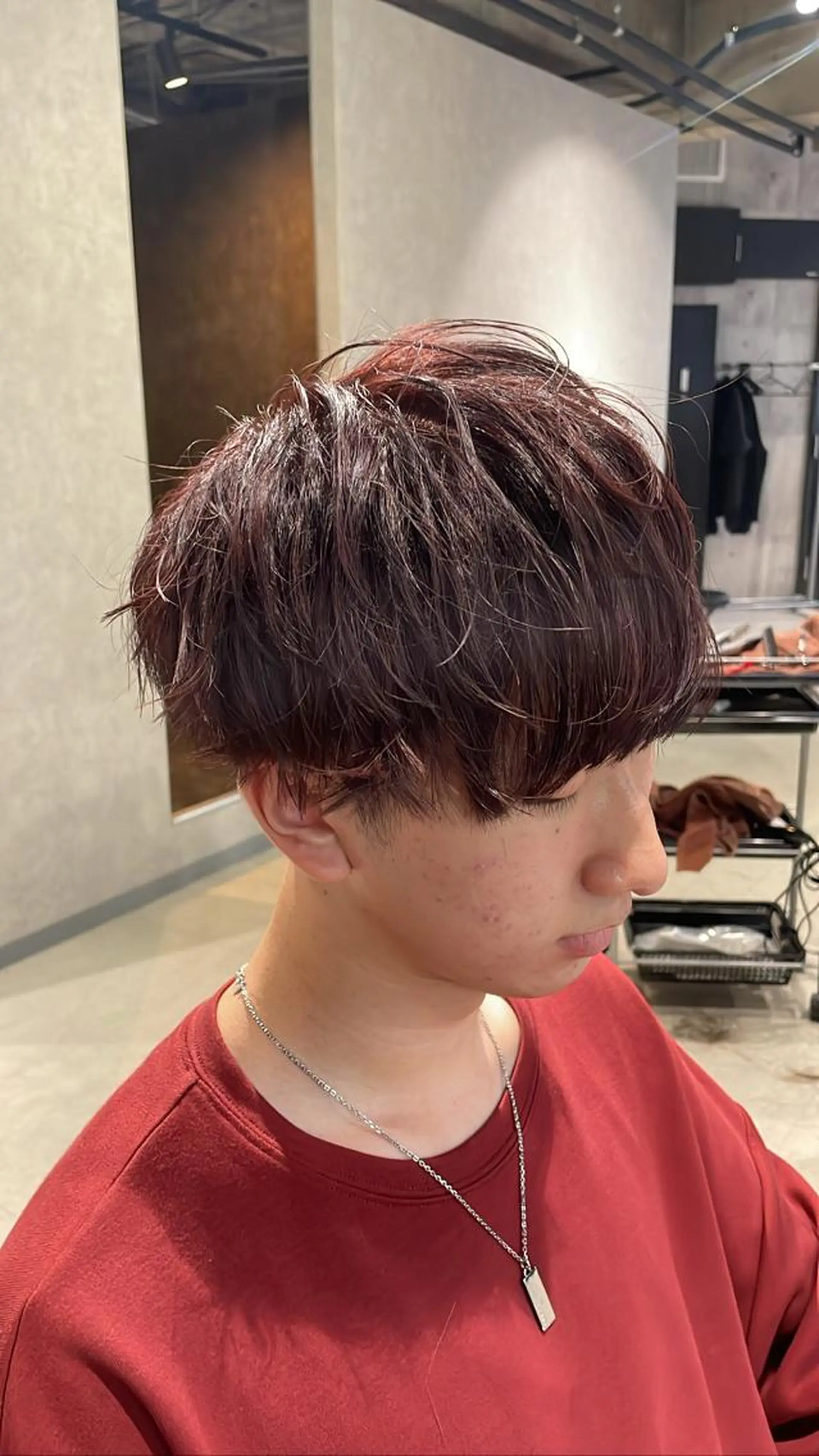 カラー メンズ メンズブリーチ ブリーチ ブラウンカラー ブリーチなしカラー レッドカラー カット ヘアカラー トリートメント _WHITE / KENTOのヘアスタイル