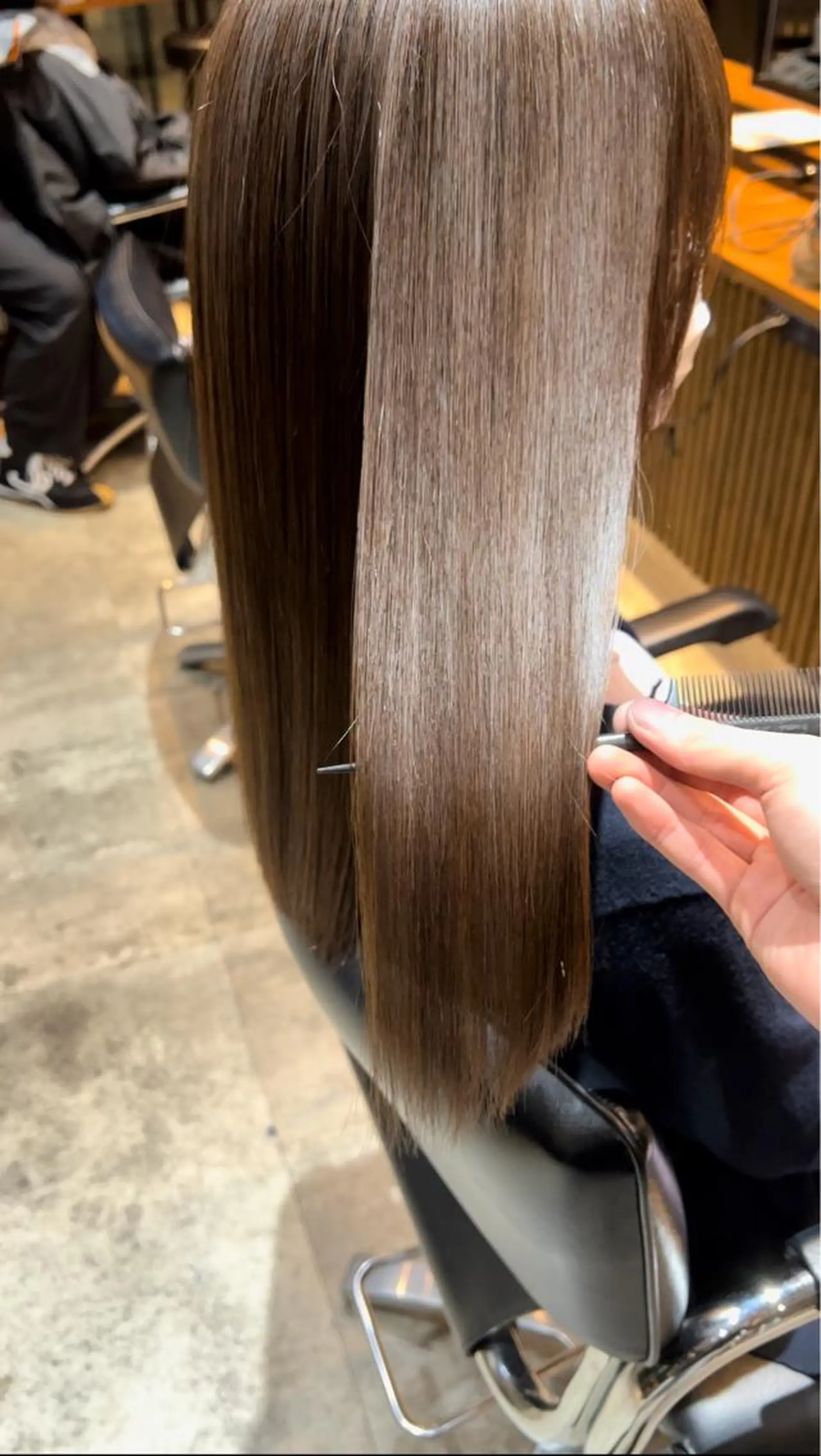 セミロング カラー カット トリートメント ヘッドスパ ヘアセット 韓国レイヤー🇰🇷 韓国研修◎渋谷カイトのヘアスタイル