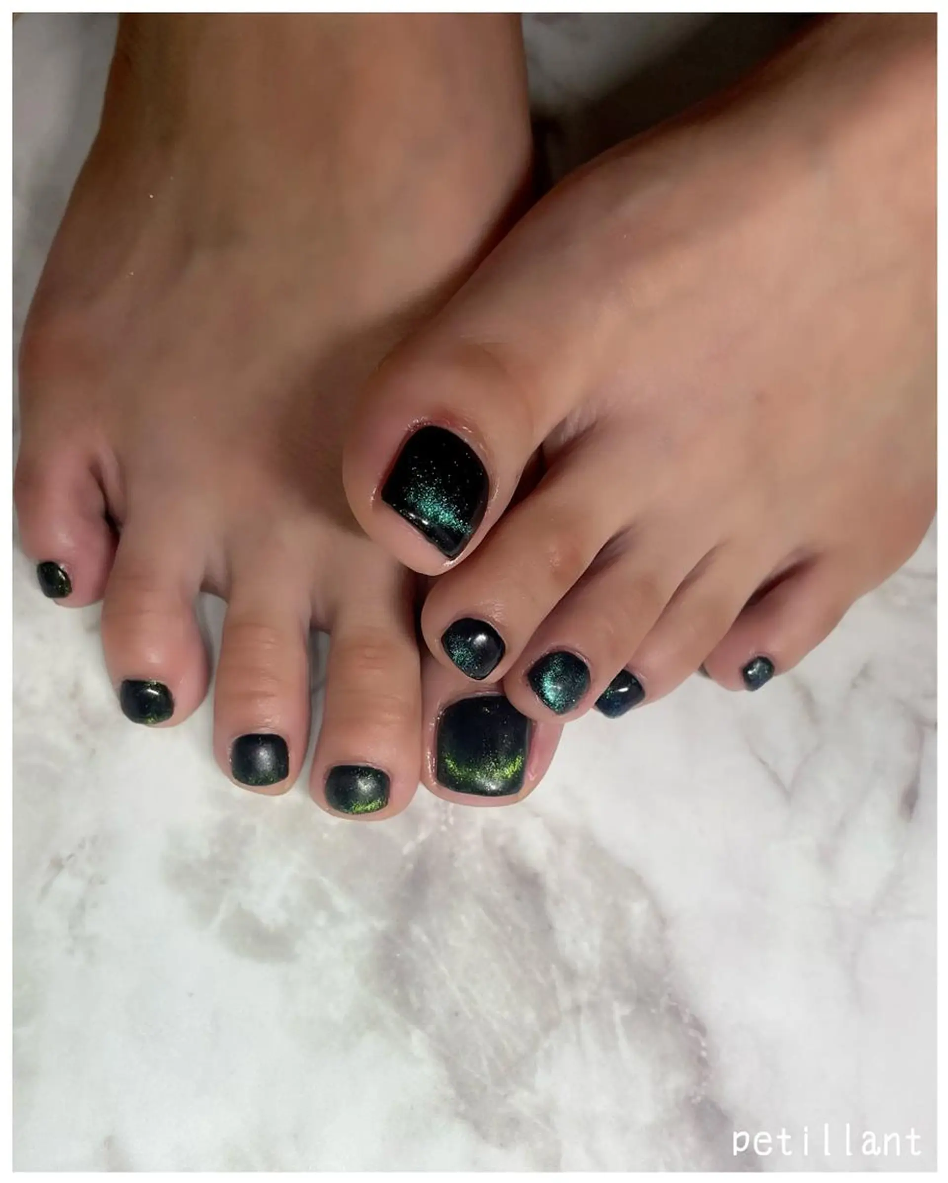 ネイル フットネイル マグネットネイル nail salon petillantのネイルデザイン