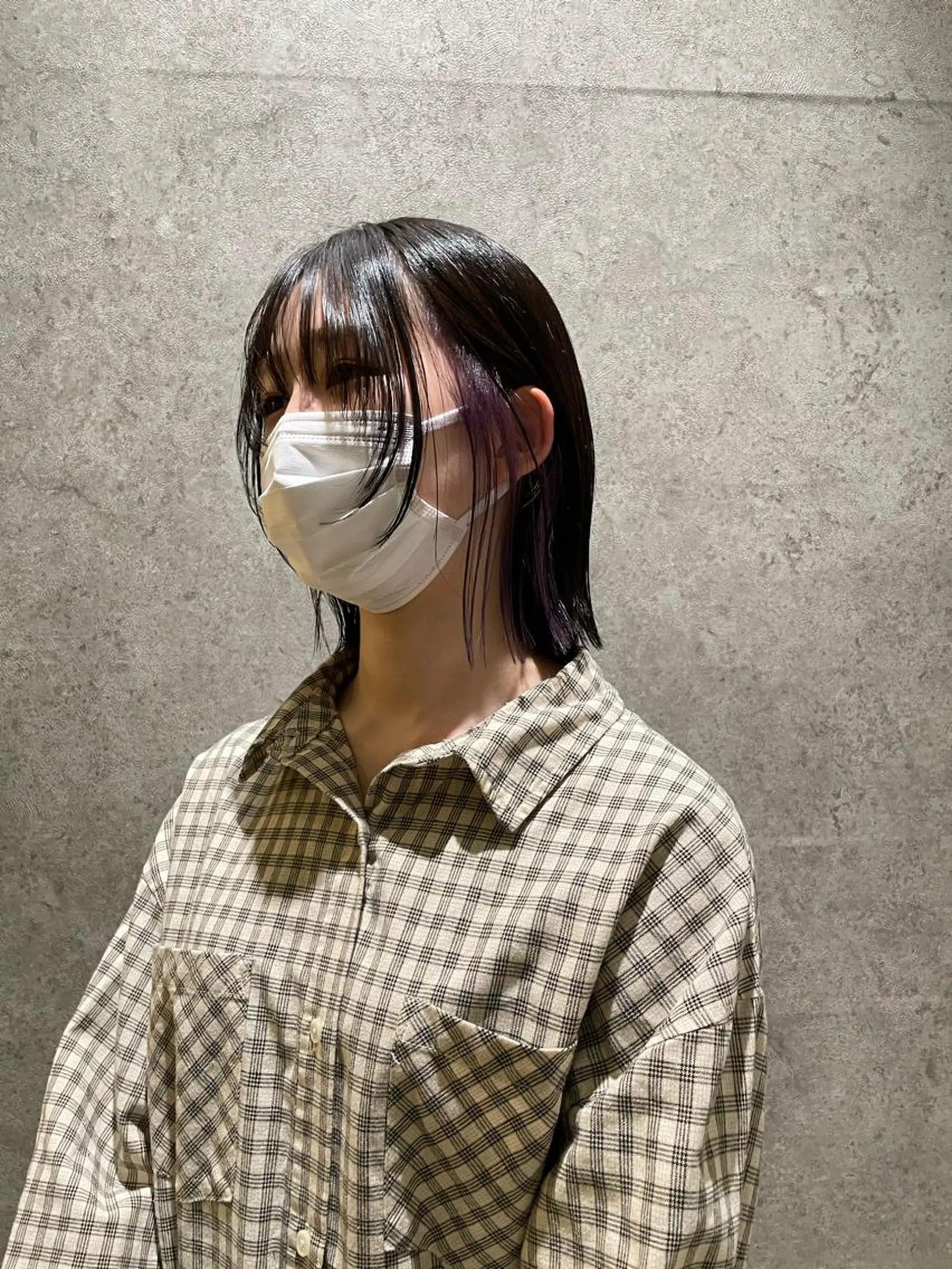 ミディアム ミディアムパーマ 髪質改善 縮毛矯正 トリートメント 脇野 茉優のヘアスタイル