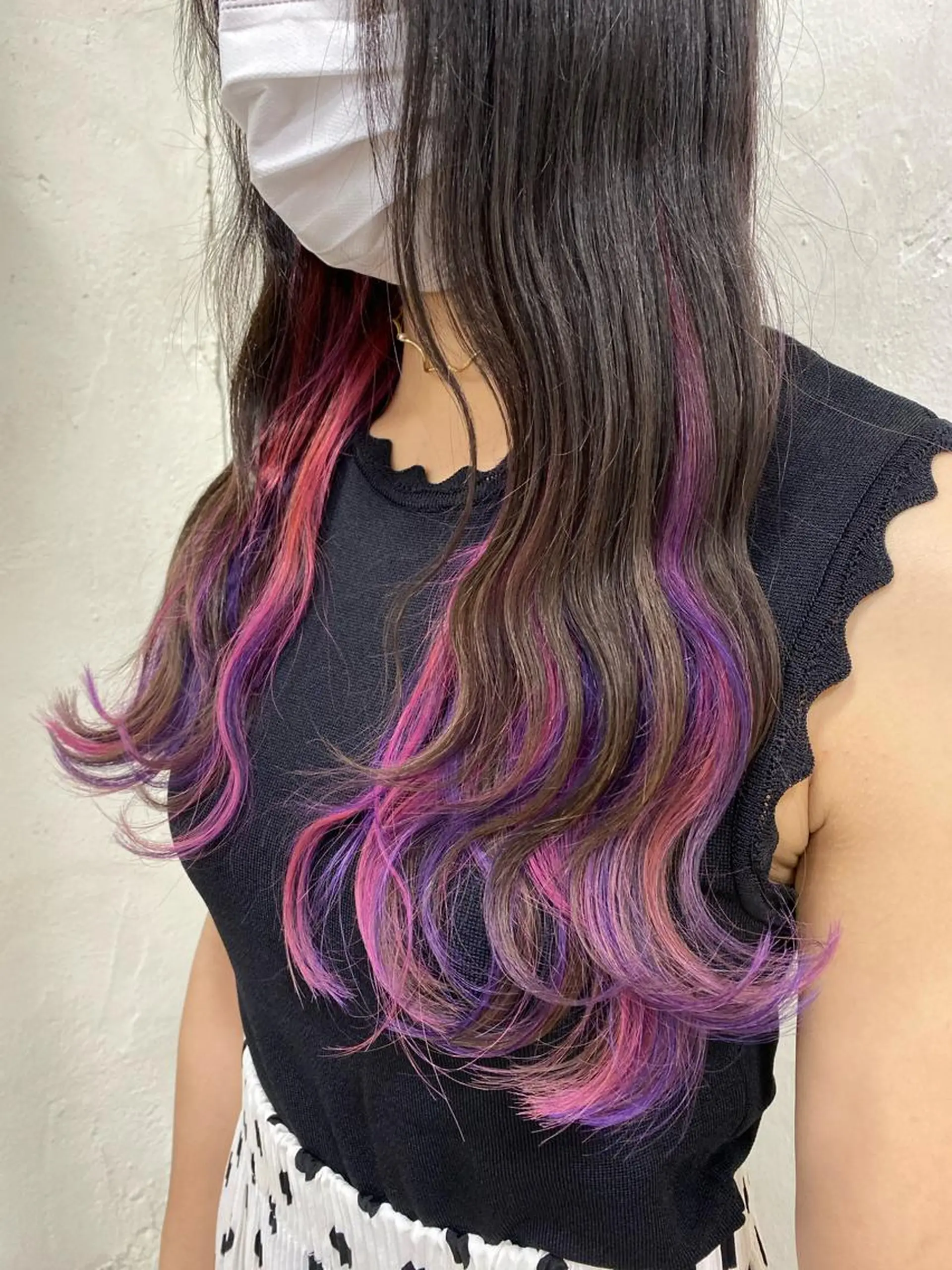 ロング カラー ブリーチ ピンクカラー パープルカラー ユニコーンカラー ヘアカラー ミニモお気に入り数 No.1宍戸雄弥のヘアスタイル