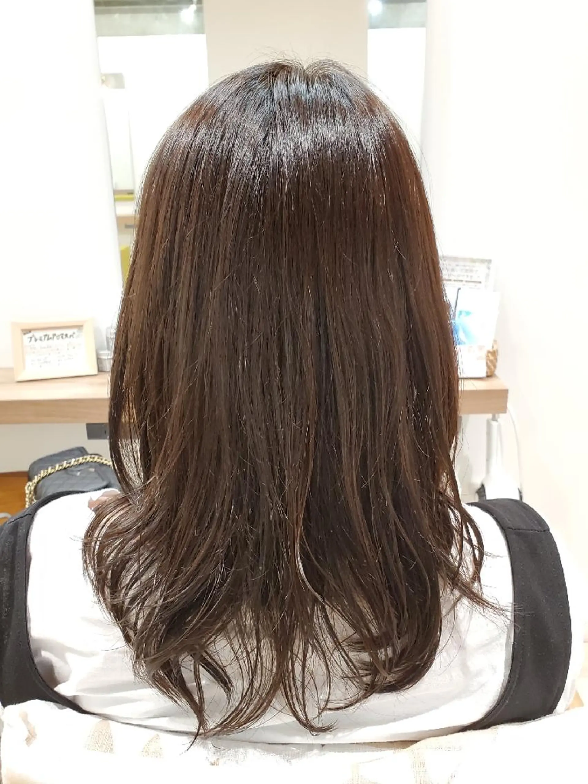 セミロング カラー えんどう みほのヘアスタイル