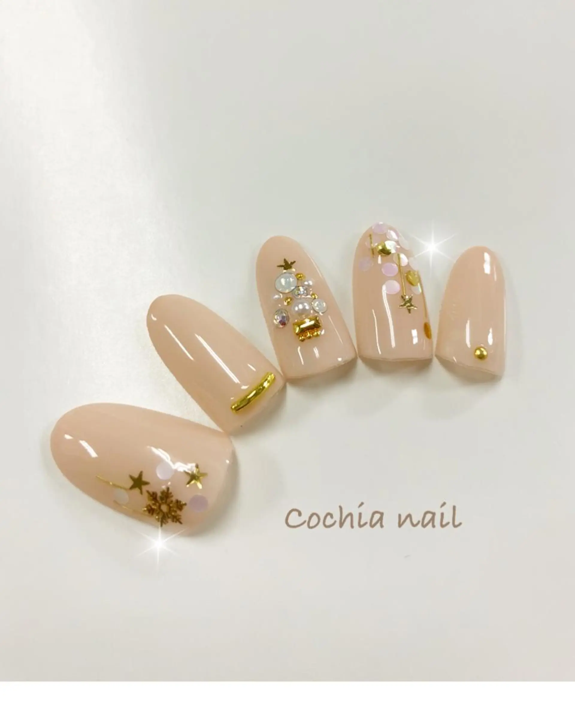 ネイル 冬ネイル クリスマス ハンドネイル ☆Cochia nail☆のネイルデザイン