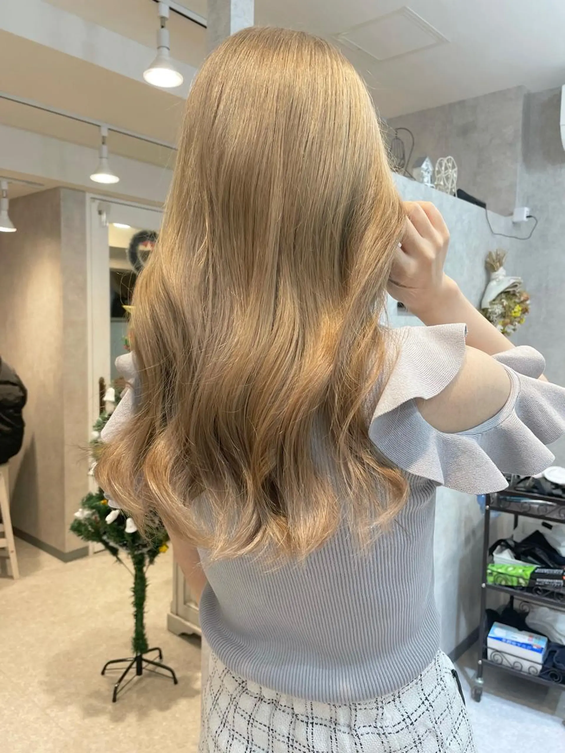ロング カラー ヘアアレンジ 山本 史奈のヘアスタイル