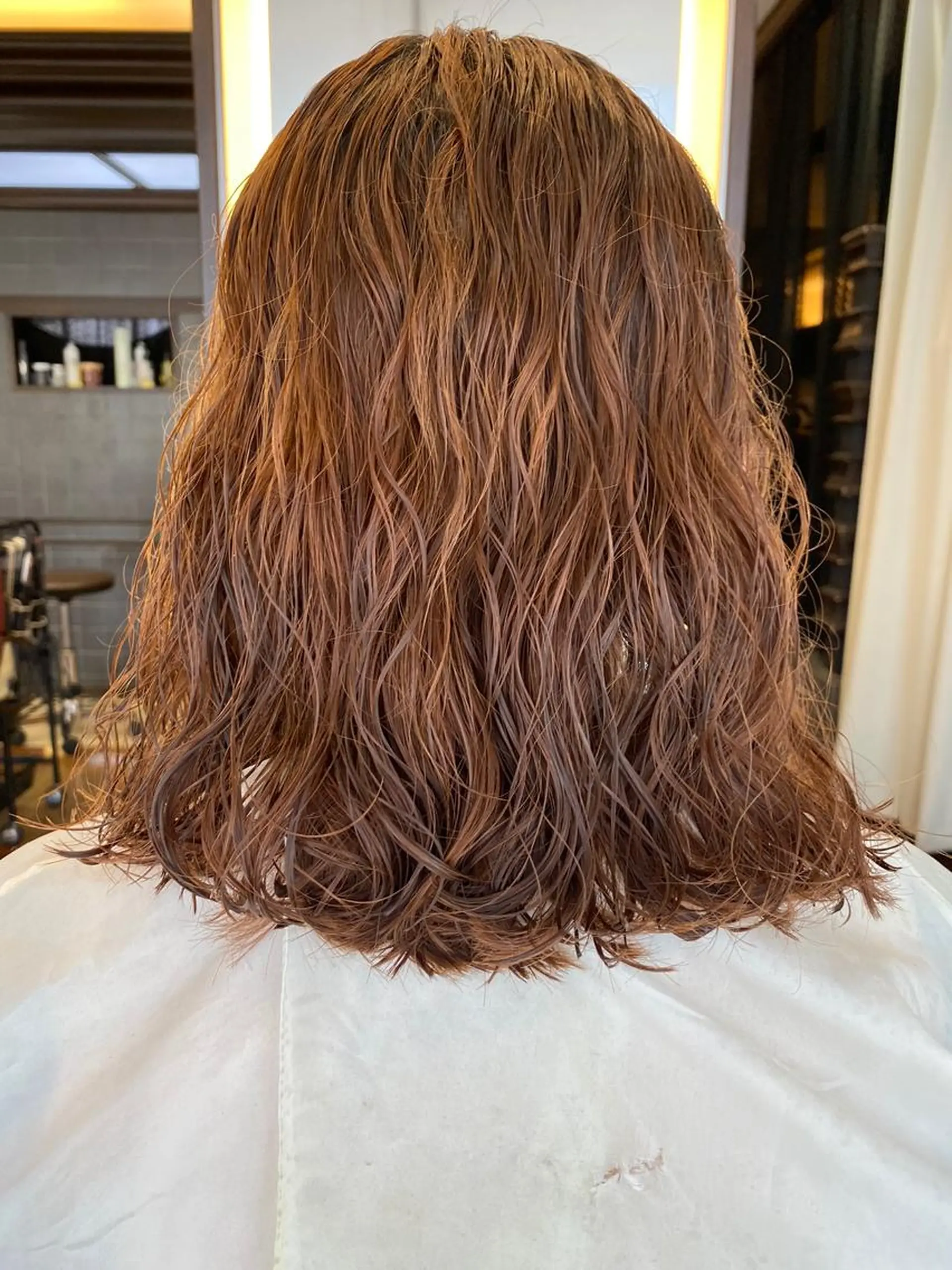 セミロング パーマ 韓国好き🇰🇷 美容師MIKUのヘアスタイル