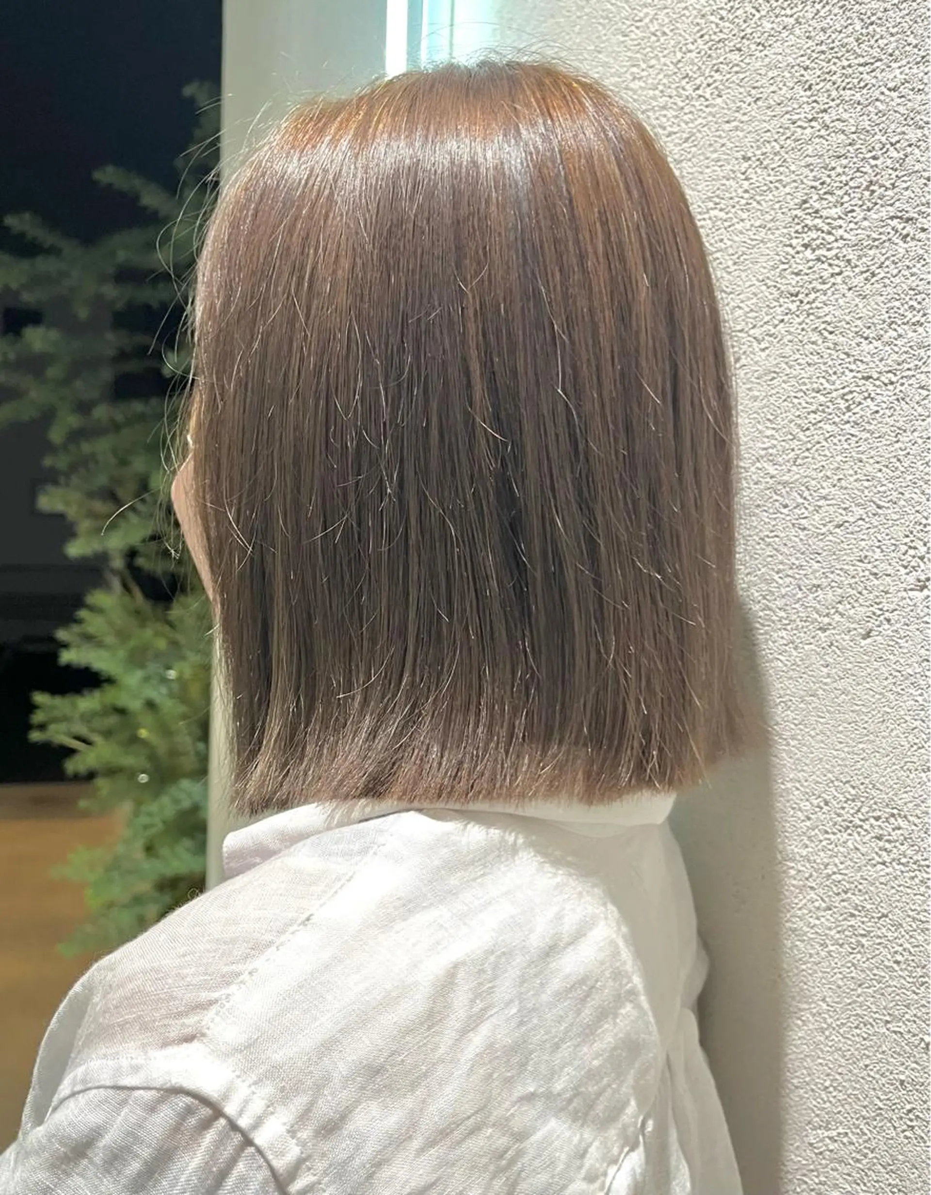 ミディアム カラー ブリーチ 湯川 未咲希のヘアスタイル