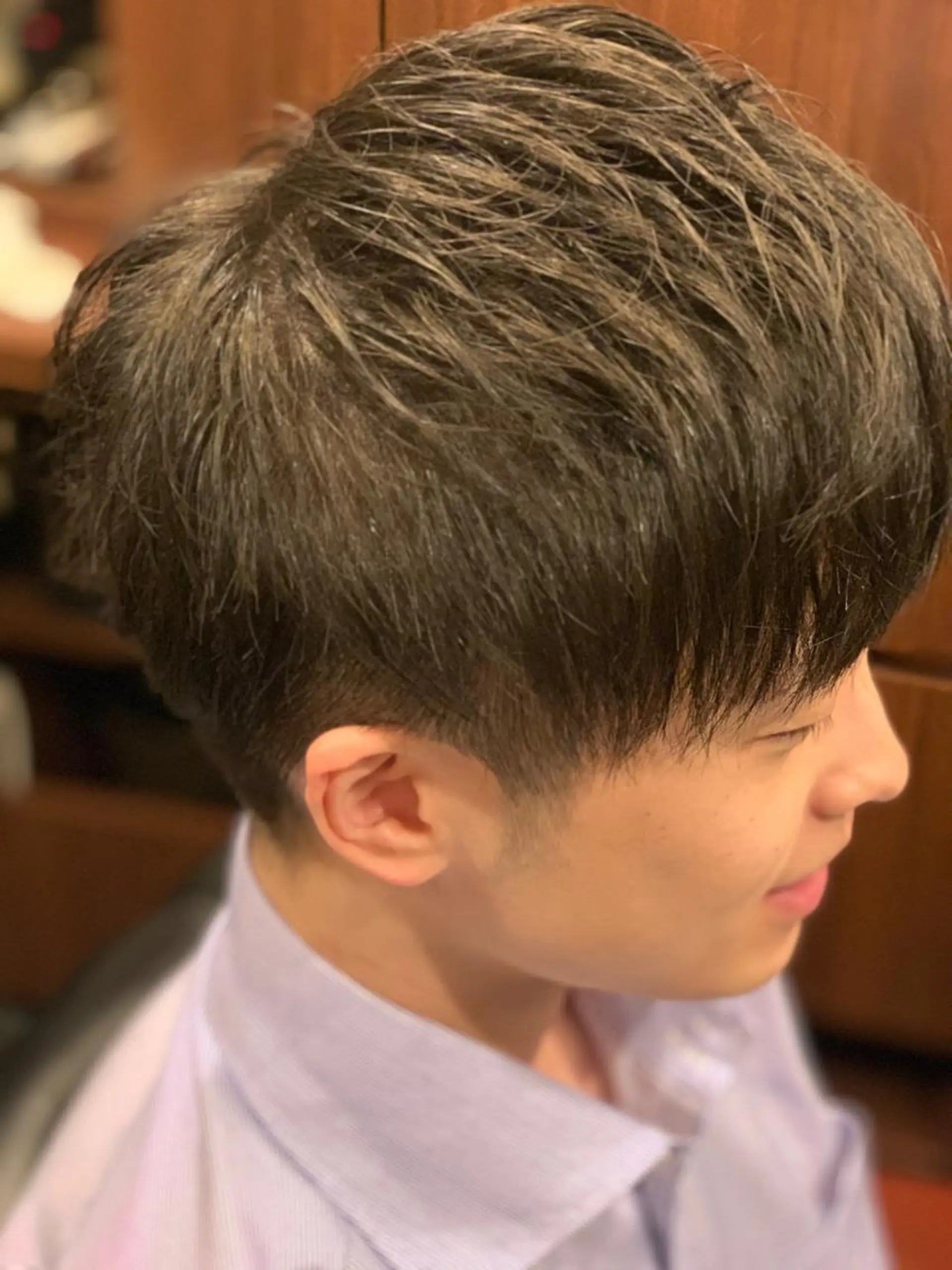 ミディアム 杉本 和大のヘアスタイル