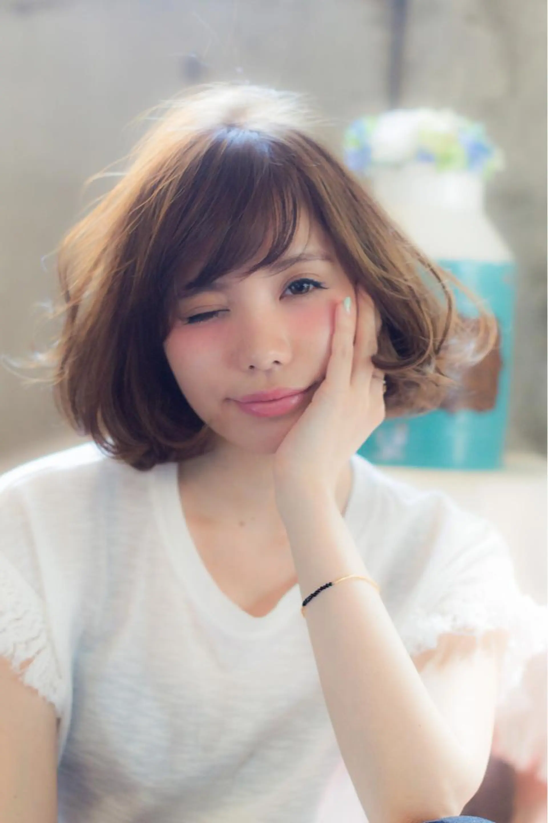 ショート カラー パーマ ボブ 髪質改善、縮毛矯正 店長浅野太郎のヘアスタイル