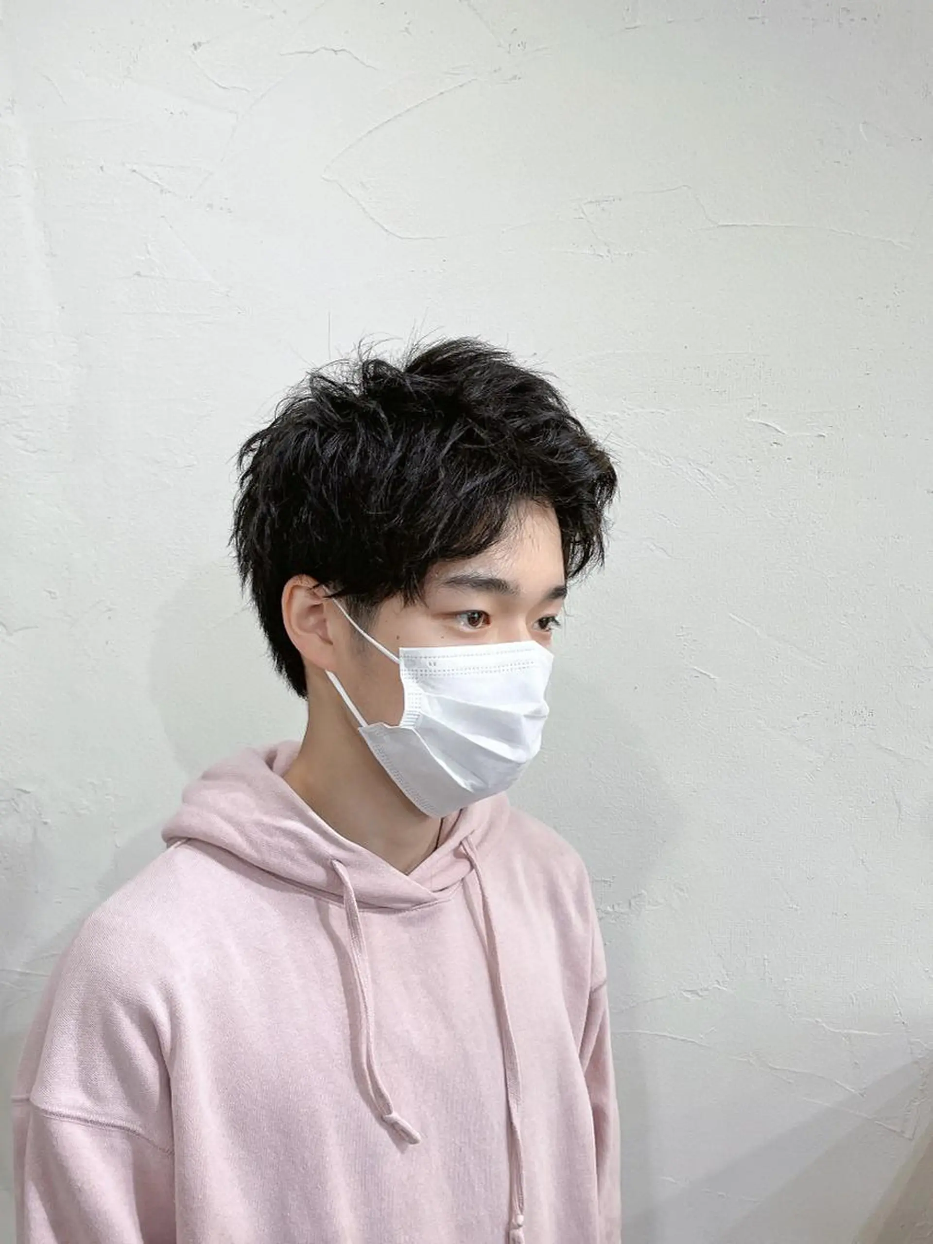 ショート メンズ アップバング マッシュ ツーブロック 刈り上げ ショートヘア かんばら りょーいのヘアスタイル