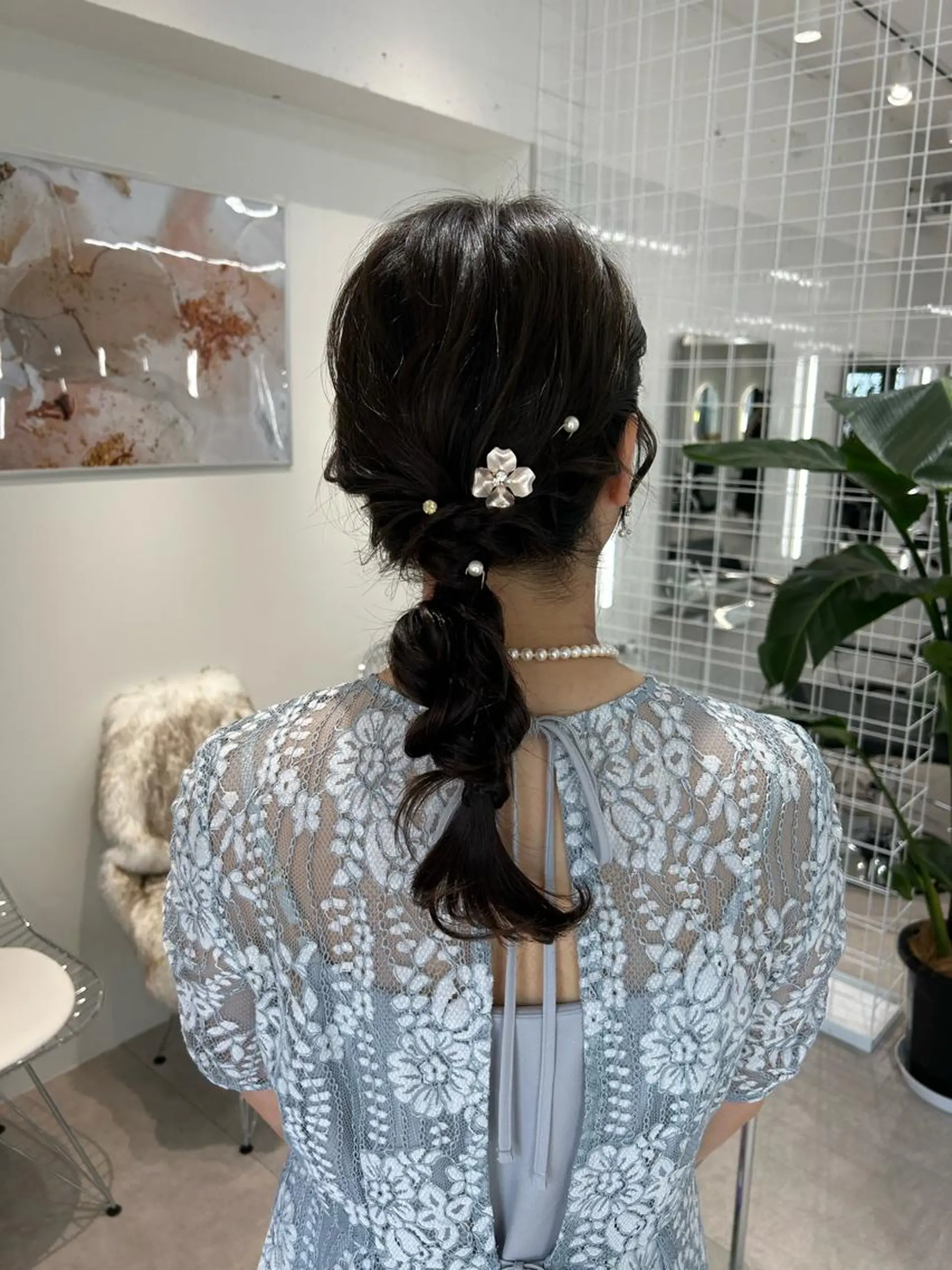 ミディアム 卒業式ヘアセット🎀 ヘアアレンジのヘアスタイル