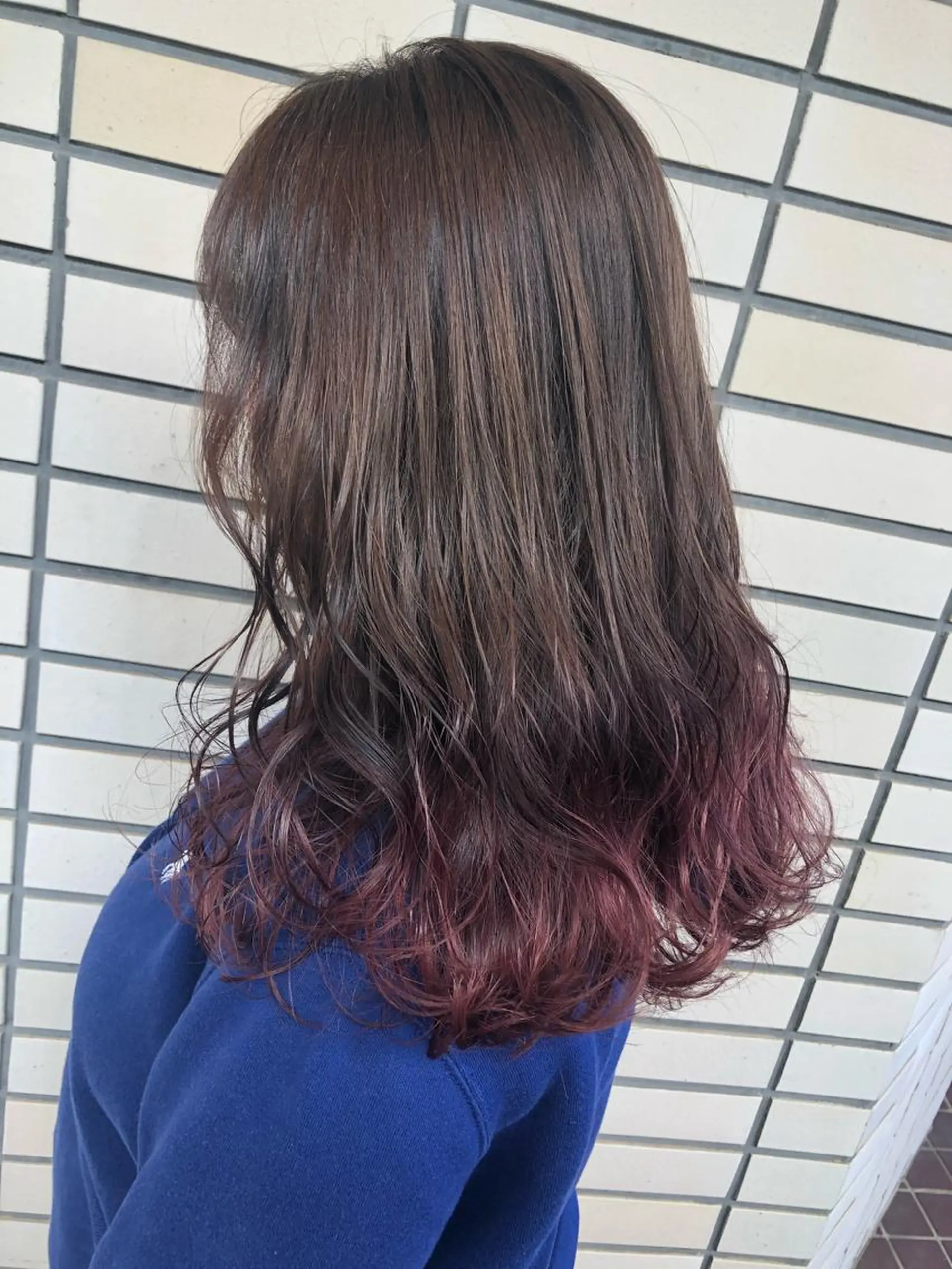 セミロング カラー グラデーションカラー ピンクカラー ヘアカラー 2nd所属・🤍2nd🤍田所 美希のヘアスタイル