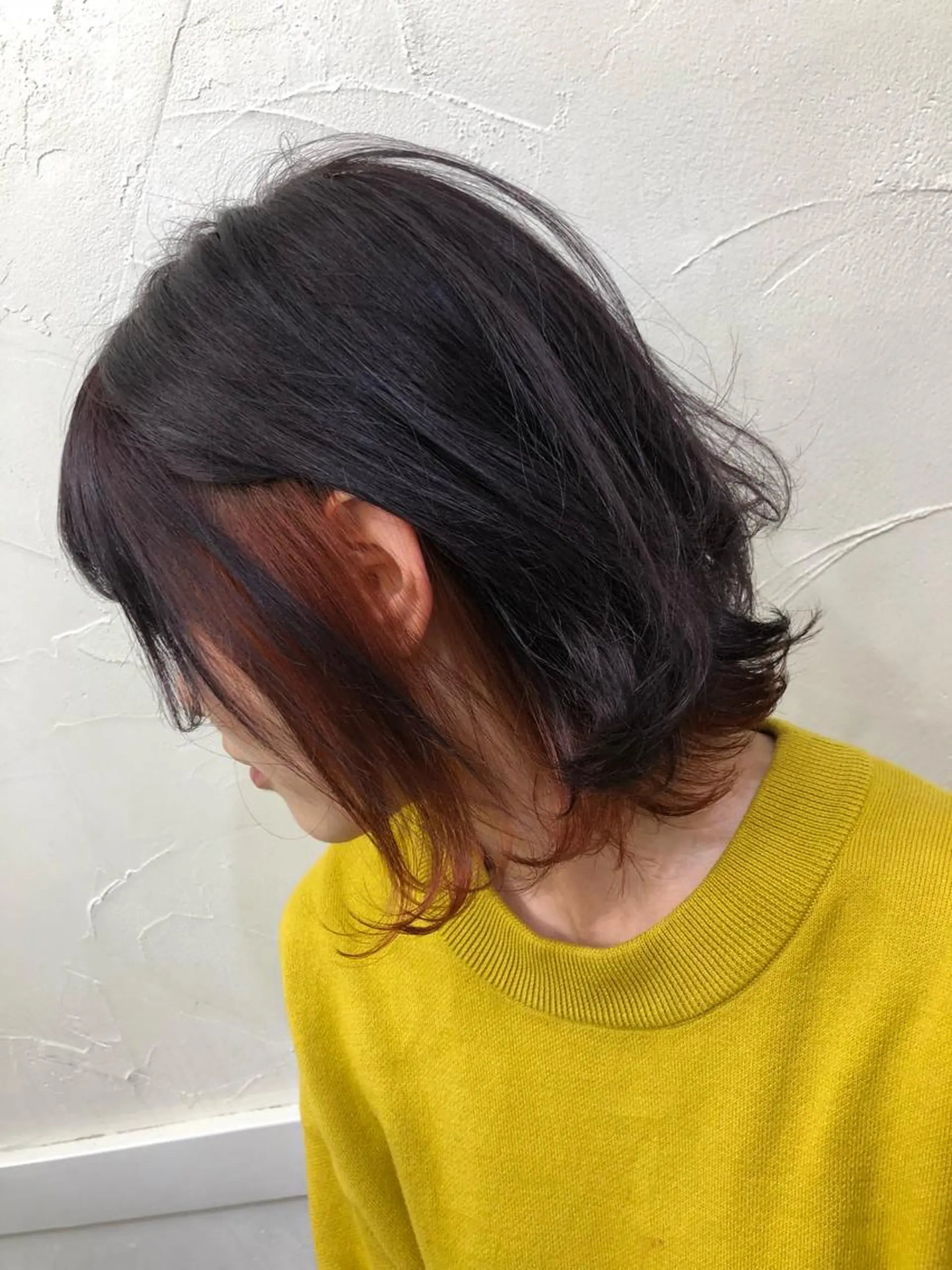 ミディアム カラー オレンジ ピンクカラー パープルカラー ヘアカラー PSY(サイ)池袋 金田尚久🎨のヘアスタイル