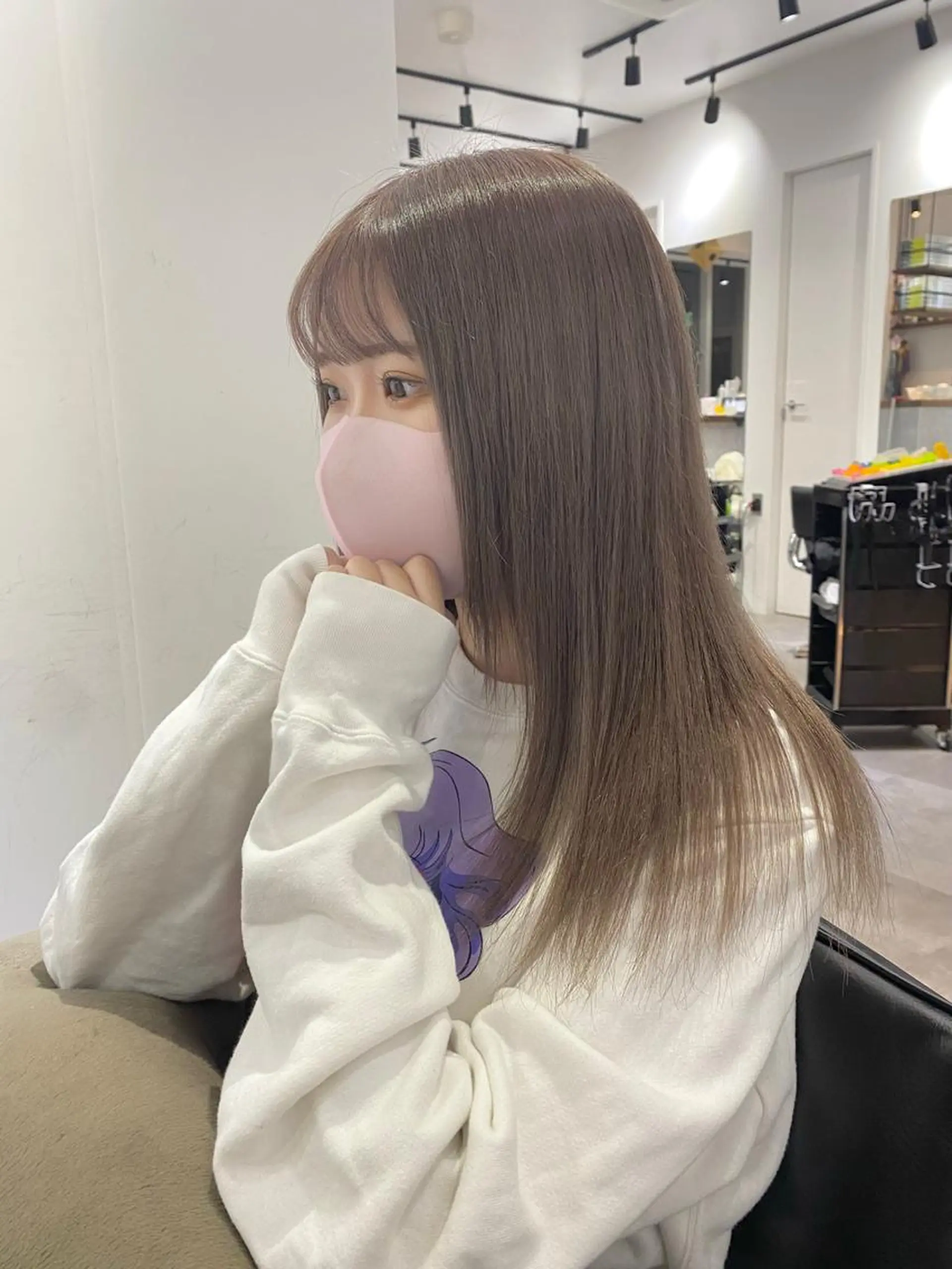 ロング カラー ベージュカラー 透明感カラー ブリーチ指名 NO1🌈SAKIのヘアスタイル