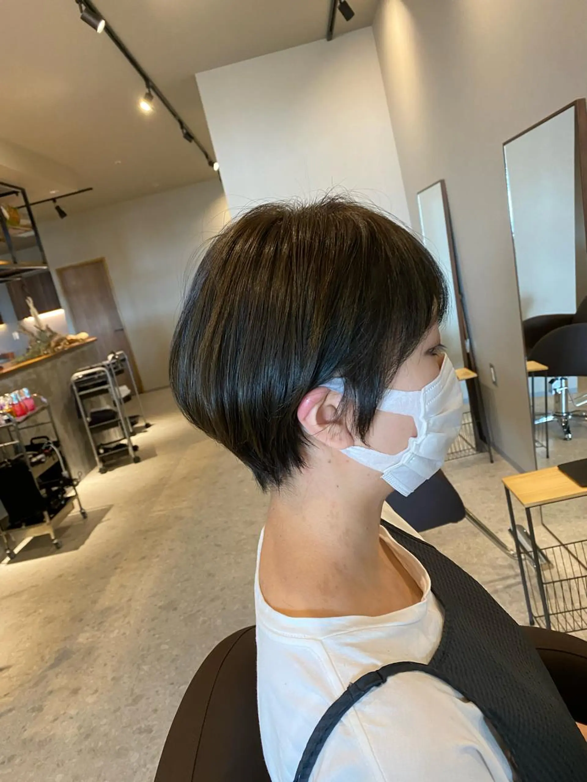 ショート くびれヘア ショートヘア カット ヘアカラー トリートメント Forest. -髪質改善-のヘアスタイル